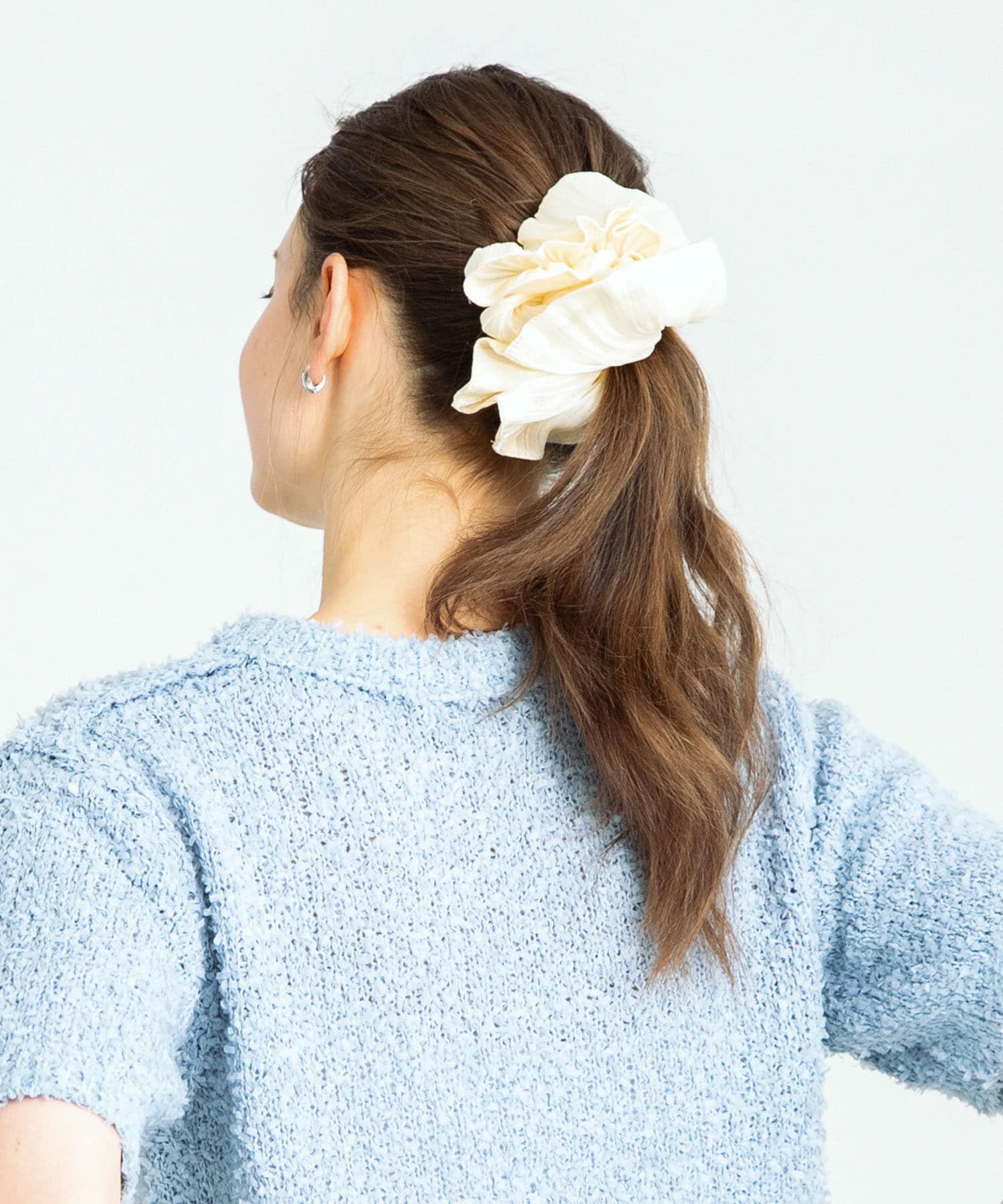 Sonny Label 「シャイニーサテンフレアシュシュ」|ヘアゴム・シュシュ|