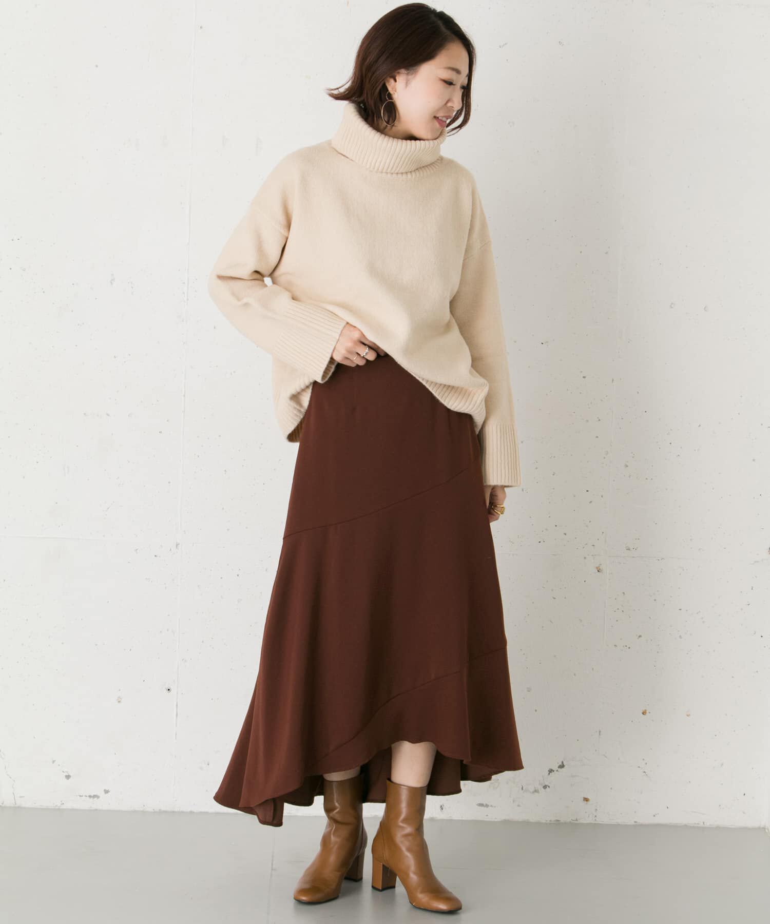 URBAN RESEARCH ROSSO「ヘムフレアマキシスカート&there4;」|スカート|