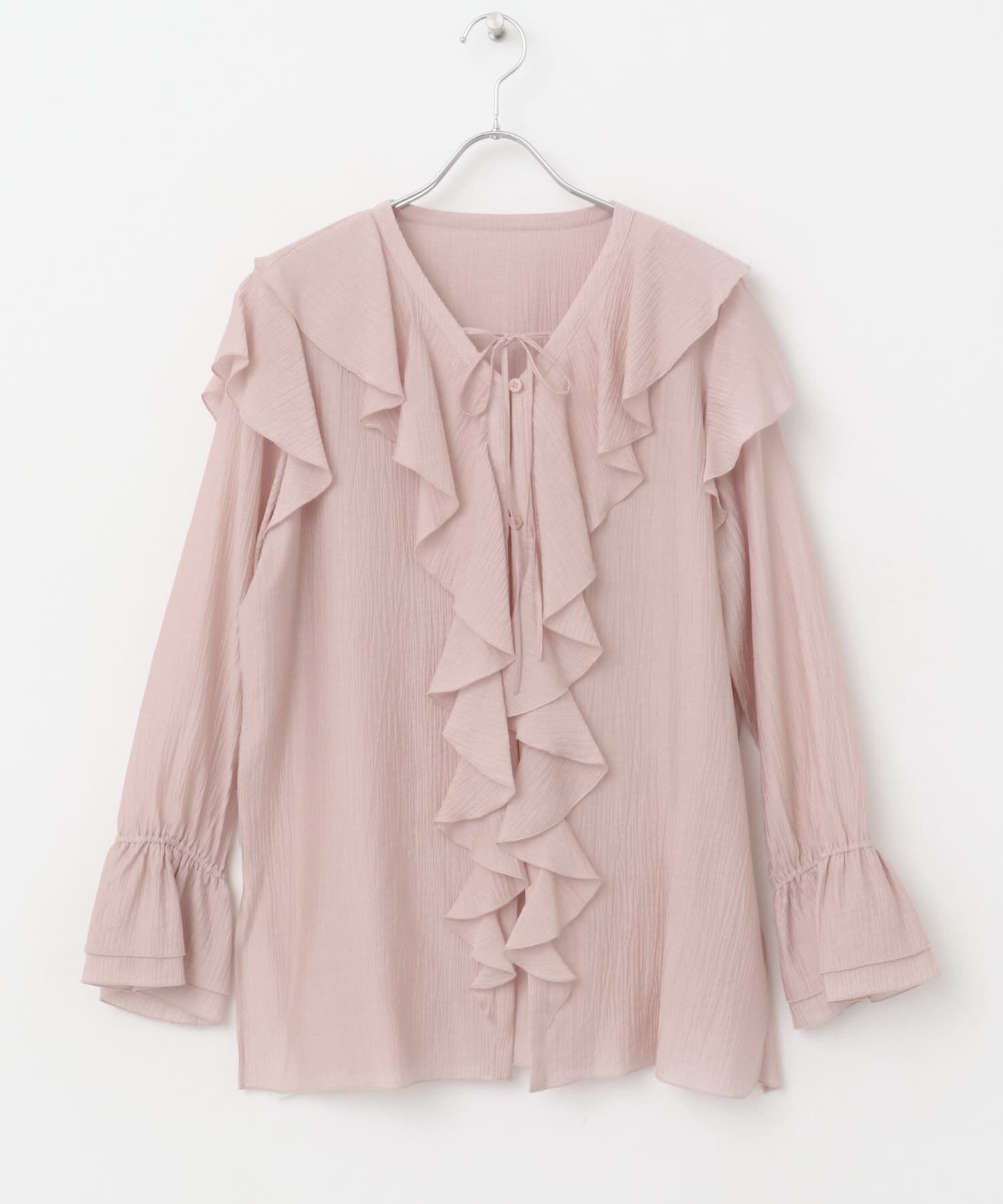 URBAN RESEARCH ROSSO「『WEB/一部店舗限定』ラッフルデザインブラウス」|シャツ・ブラウス|