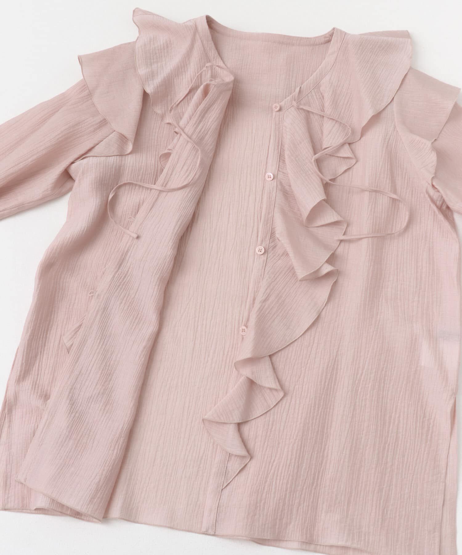 URBAN RESEARCH ROSSO「『WEB/一部店舗限定』ラッフルデザインブラウス」|シャツ・ブラウス|