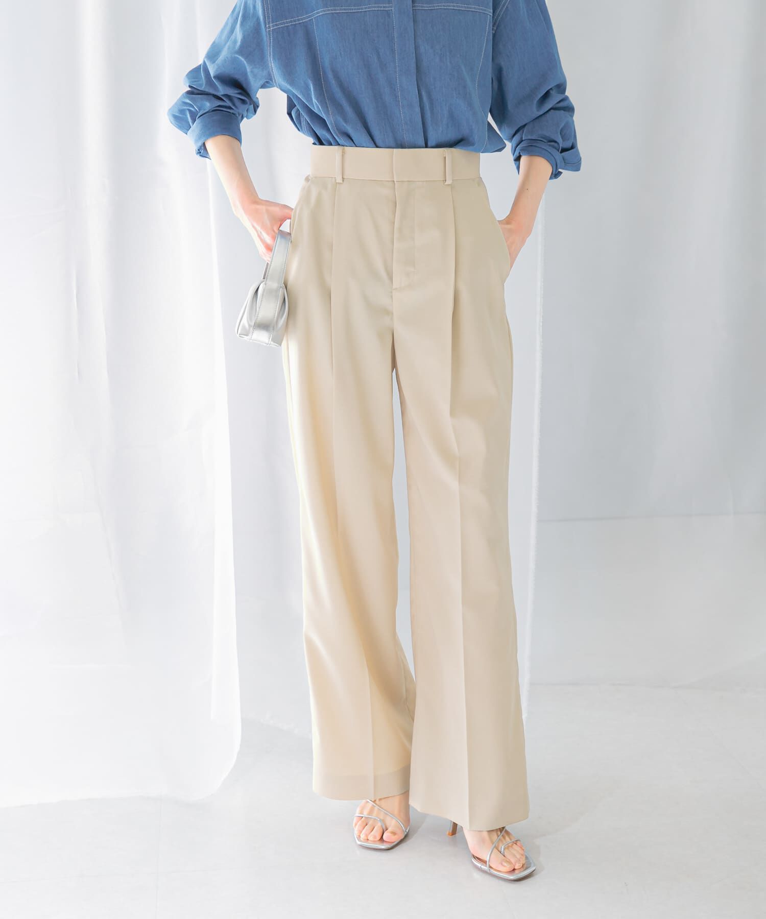 URBAN RESEARCH ROSSO「ハイウエストワイドスラックス」|その他|