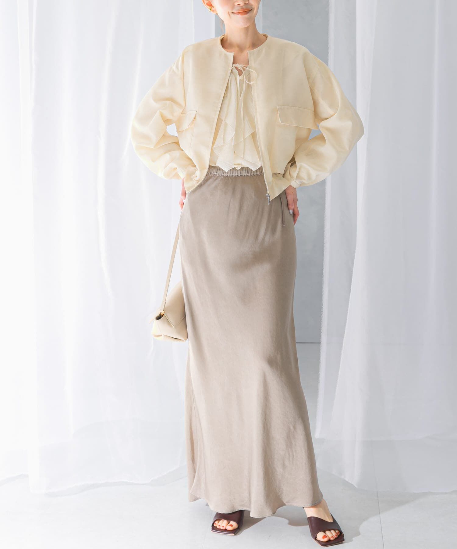 URBAN RESEARCH ROSSO「キュプラバイヤススカート」|スカート|