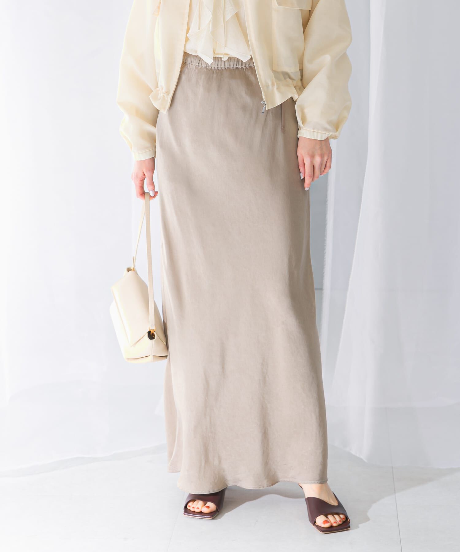 URBAN RESEARCH ROSSO「キュプラバイヤススカート」|スカート|