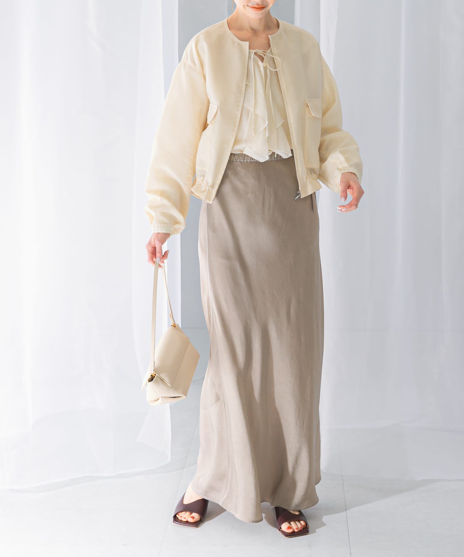 URBAN RESEARCH ROSSO「キュプラバイヤススカート」|スカート|