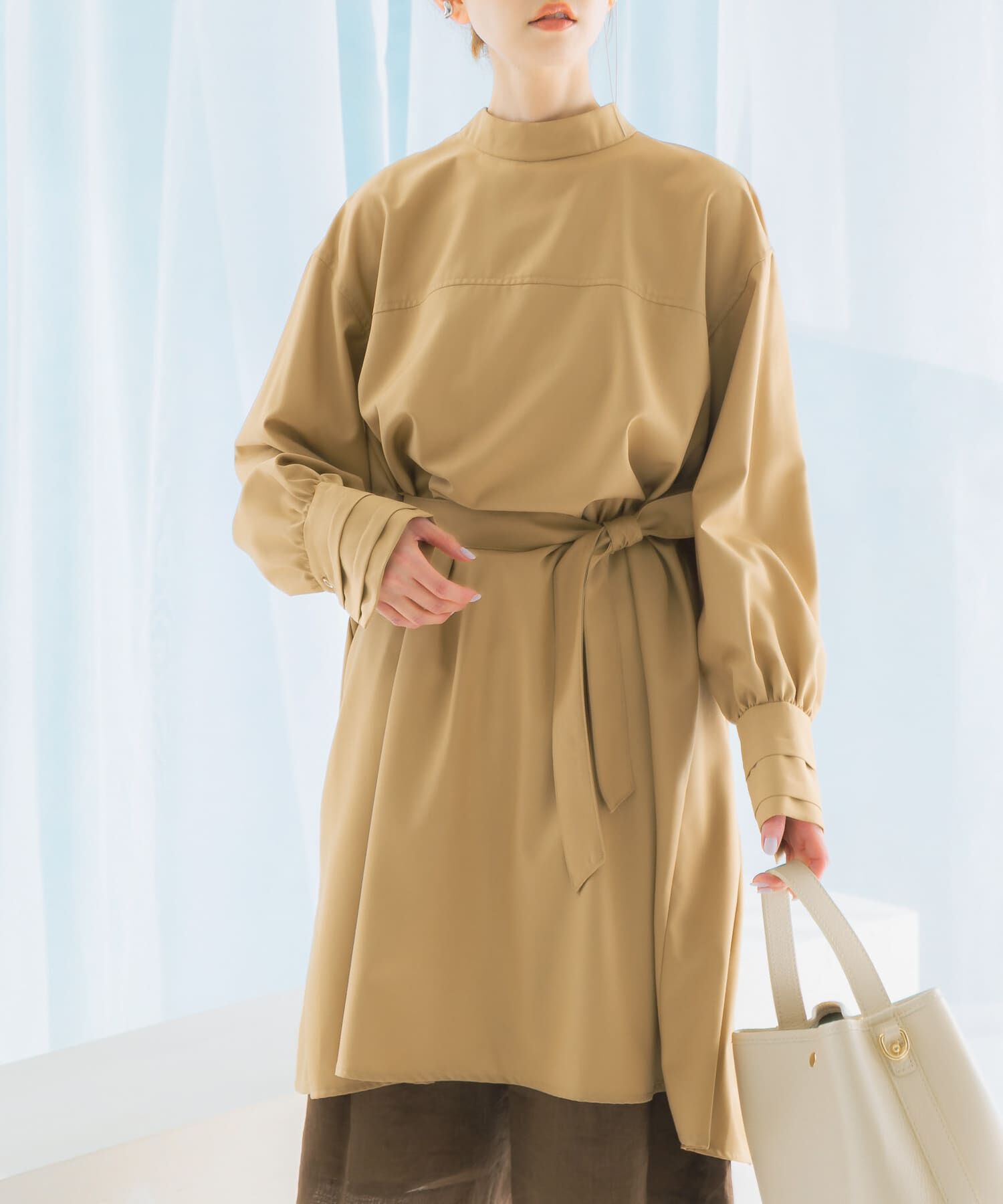 URBAN RESEARCH ROSSO「ハイネックミニワンピース」|ワンピース|