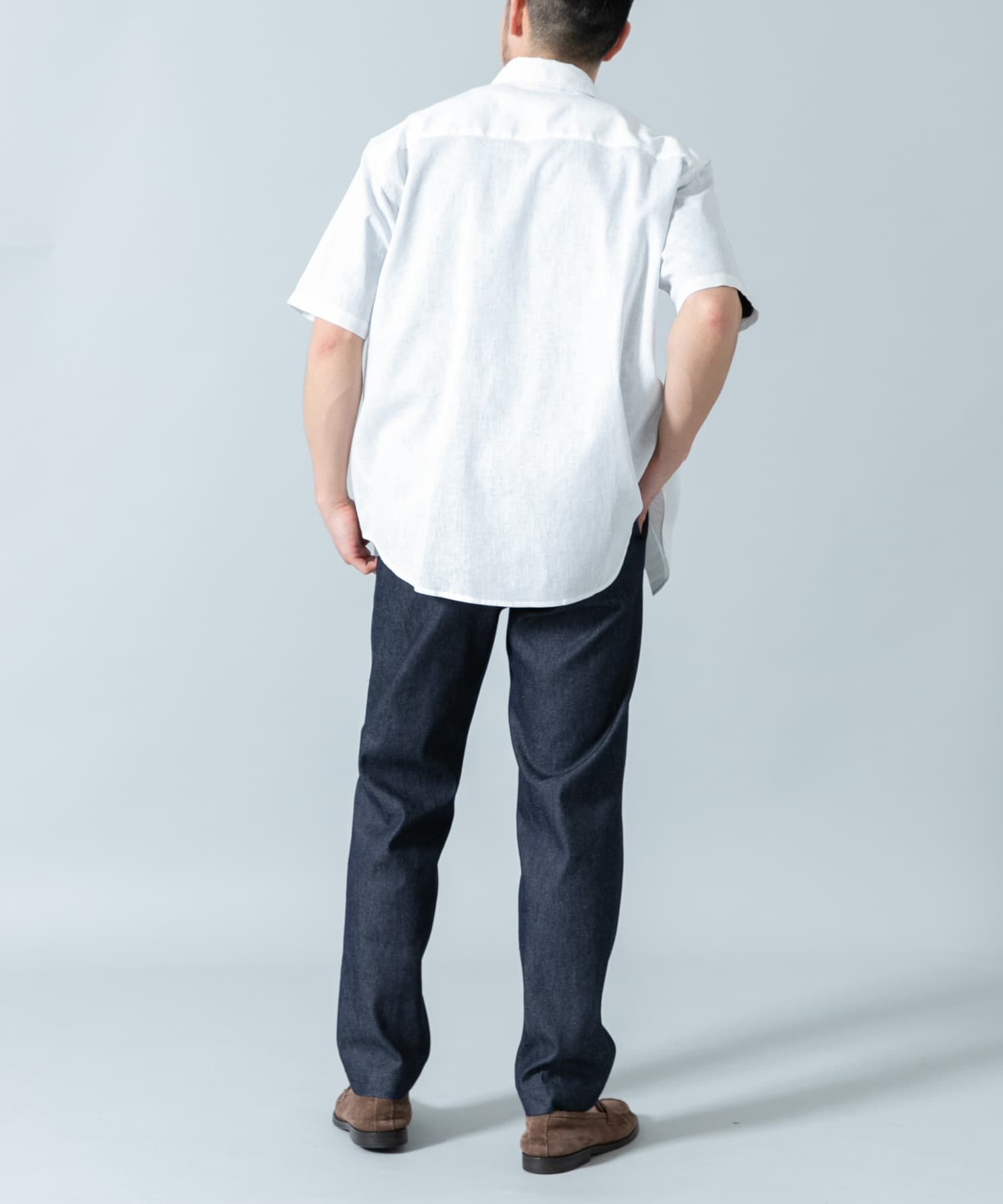 URBAN RESEARCH ROSSO「『XLサイズあり』リラックスコットンリネンレギュラーカラー半袖シャツ」|シャツ・ブラウス|