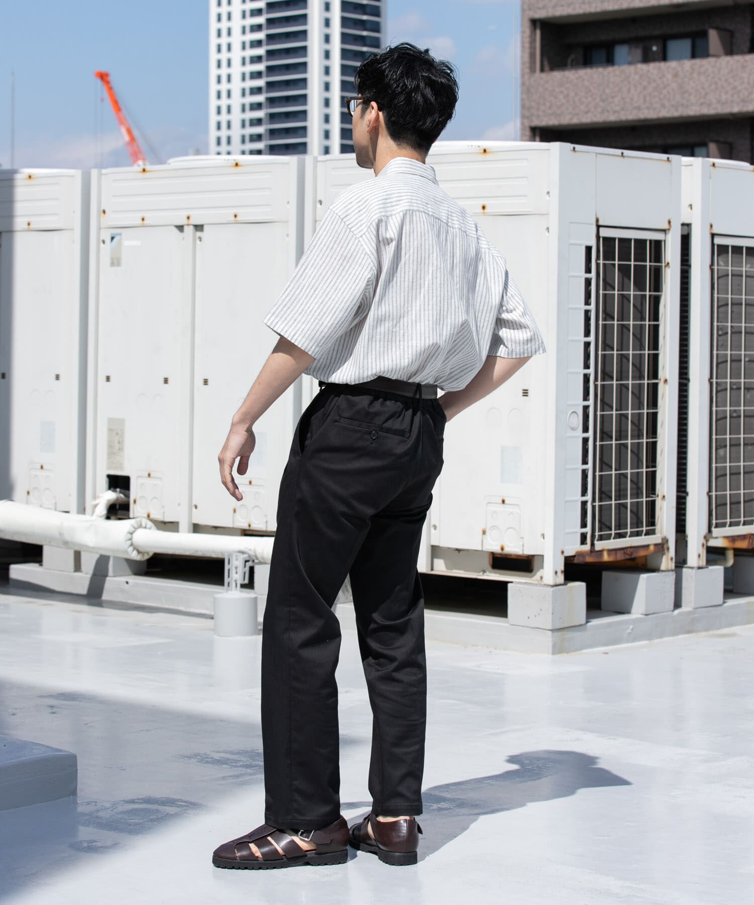 URBAN RESEARCH ROSSO「『XLサイズあり』リラックスコットンリネンレギュラーカラー半袖シャツ」|シャツ・ブラウス|