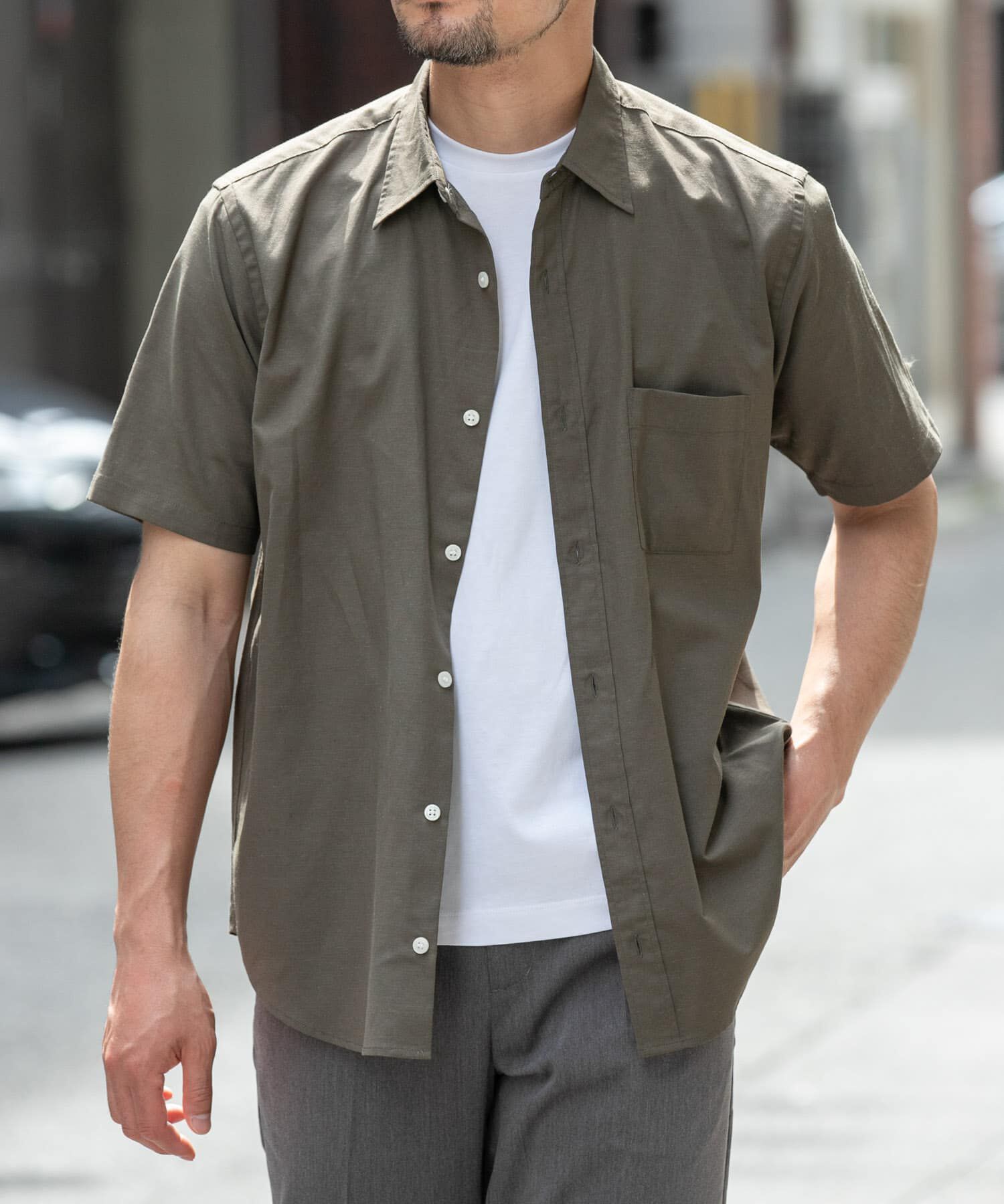 URBAN RESEARCH ROSSO「『防ｼﾜ』『XLｻｲｽﾞあり』ﾊｲﾊﾟﾌｫｰﾏﾝｽﾘﾈﾝﾚｷﾞｭﾗｰ  」|シャツ・ブラウス|