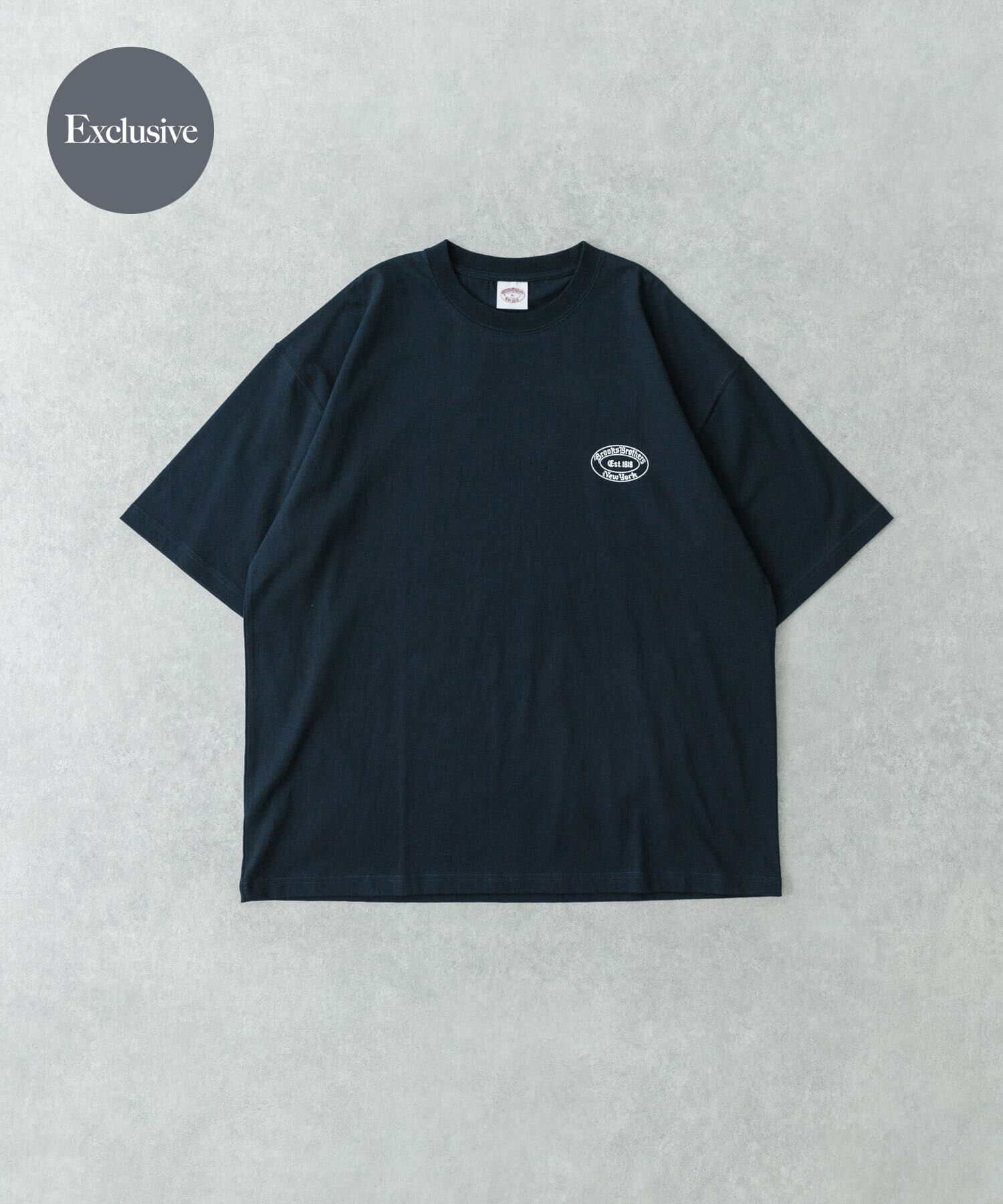URBAN RESEARCH「『別注』BROOKS BROTHERS&times;UR　OVAL LOGO S/S T-SHIRTS」|Tシャツ・カットソー|ネイビー