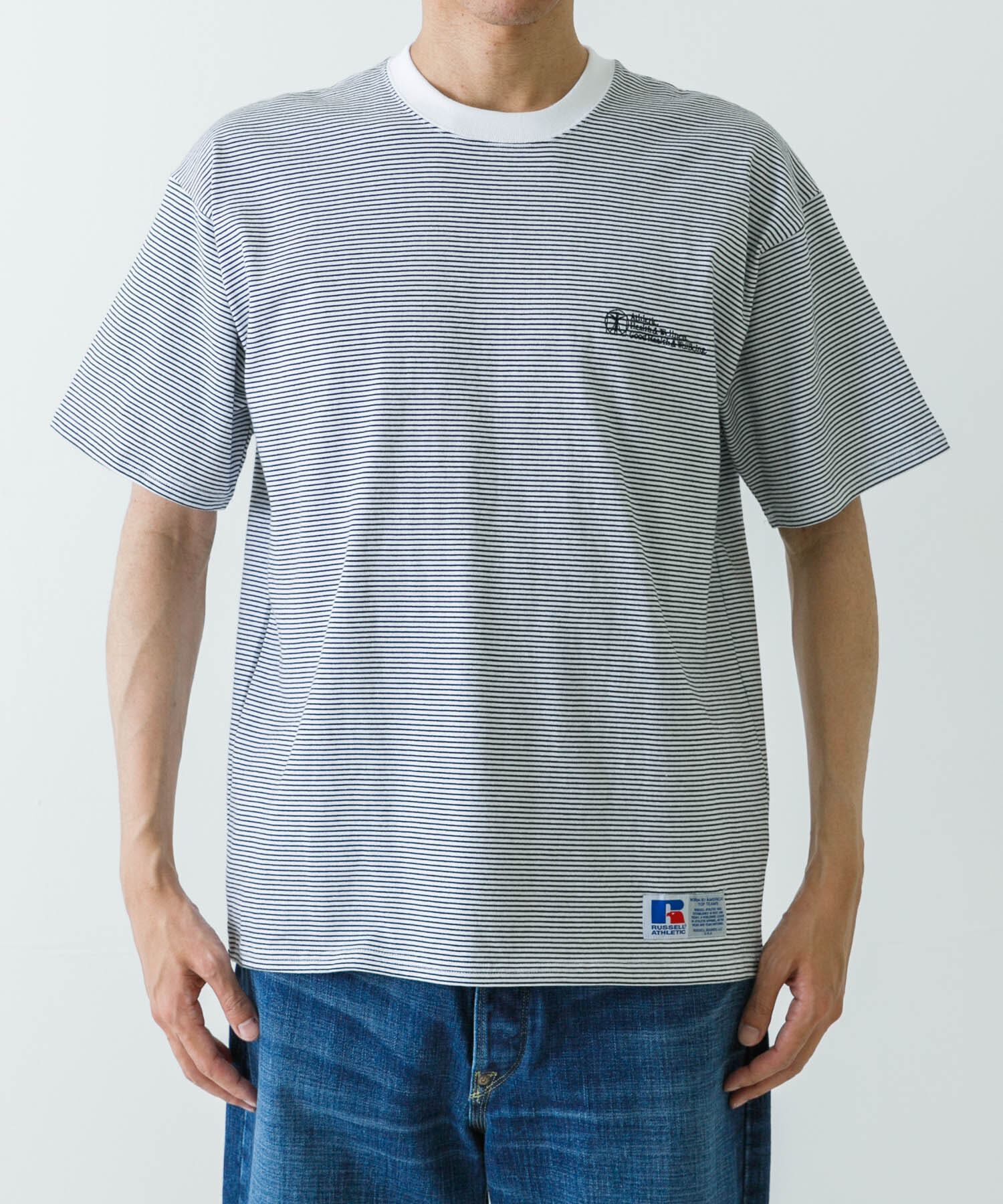 URBAN RESEARCH「『別注』RUSSELL ATHLETIC&times;UR　BORDER SHORT-SLEEVE TEE」|Tシャツ・カットソー|
