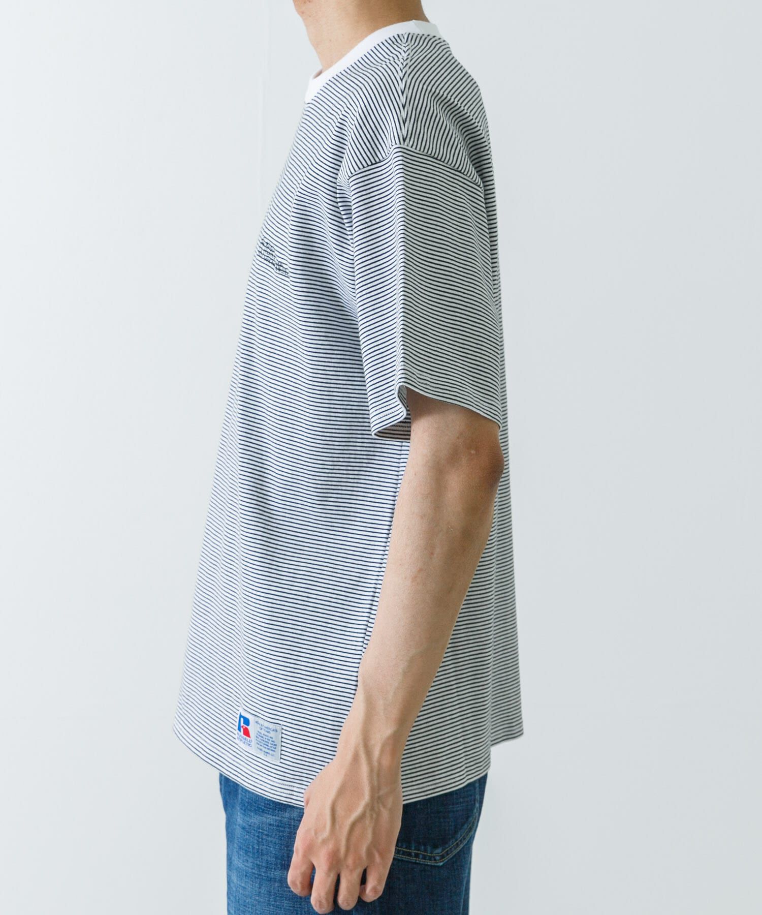 URBAN RESEARCH「『別注』RUSSELL ATHLETIC&times;UR　BORDER SHORT-SLEEVE TEE」|Tシャツ・カットソー|