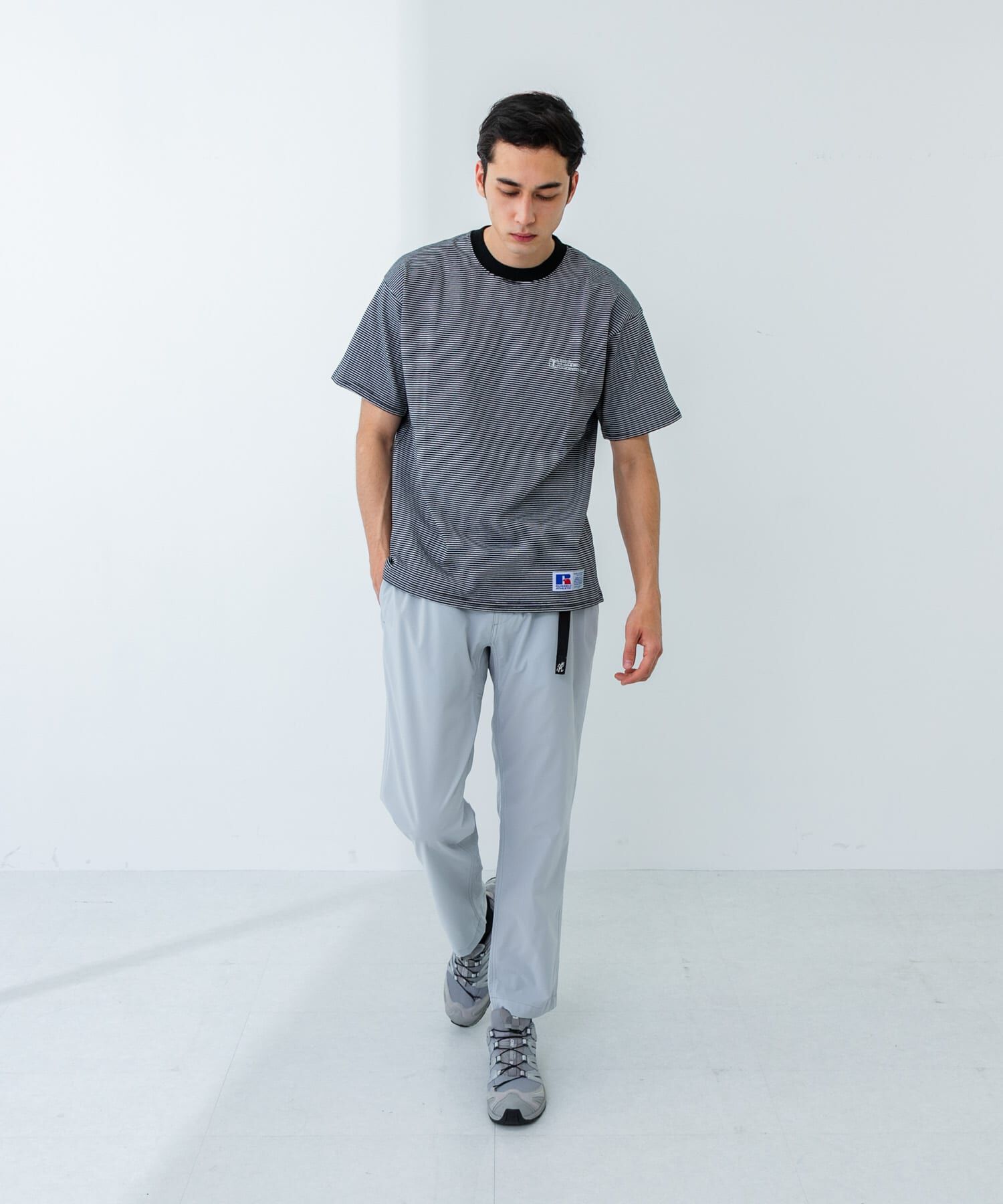 URBAN RESEARCH「『別注』RUSSELL ATHLETIC&times;UR　BORDER SHORT-SLEEVE TEE」|Tシャツ・カットソー|