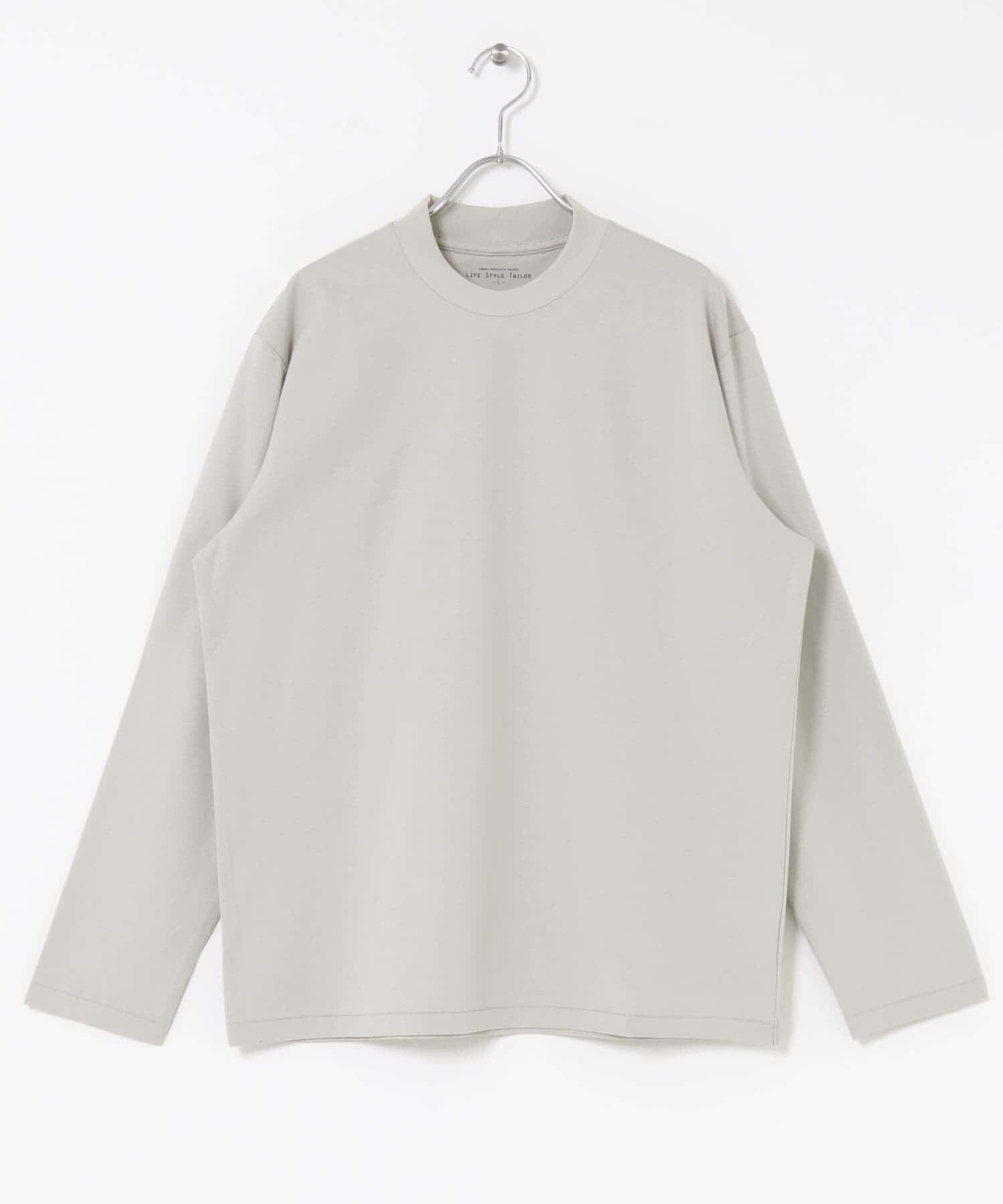 URBAN RESEARCH DOORS「LIFE STYLE TAILOR　シルケットポンチストレッチ長袖Tシャツ」|シャツ・ブラウス|