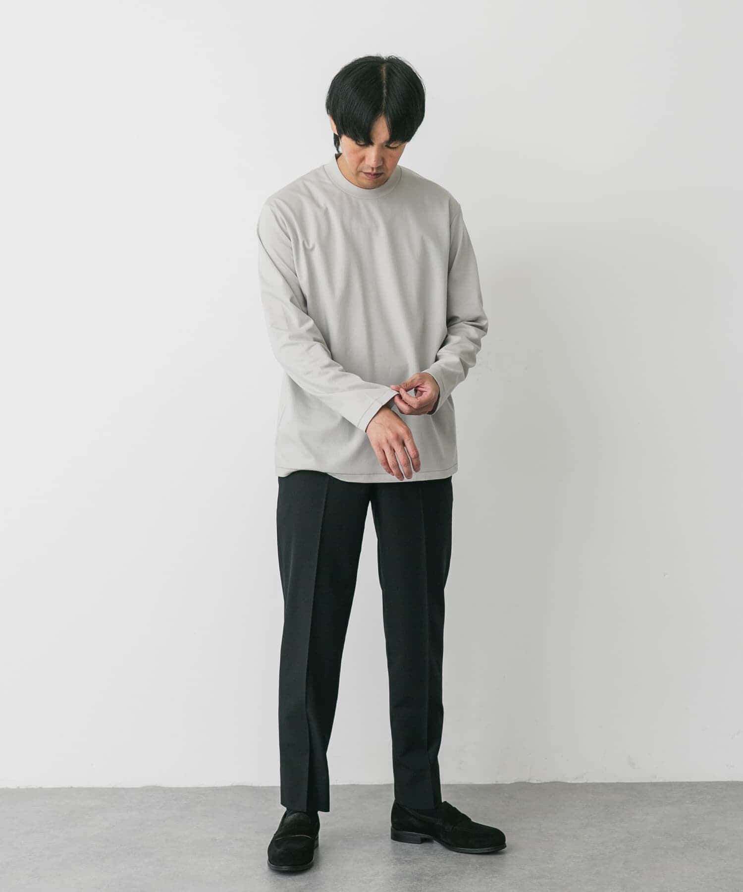 URBAN RESEARCH DOORS「LIFE STYLE TAILOR　シルケットポンチストレッチ長袖Tシャツ」|シャツ・ブラウス|