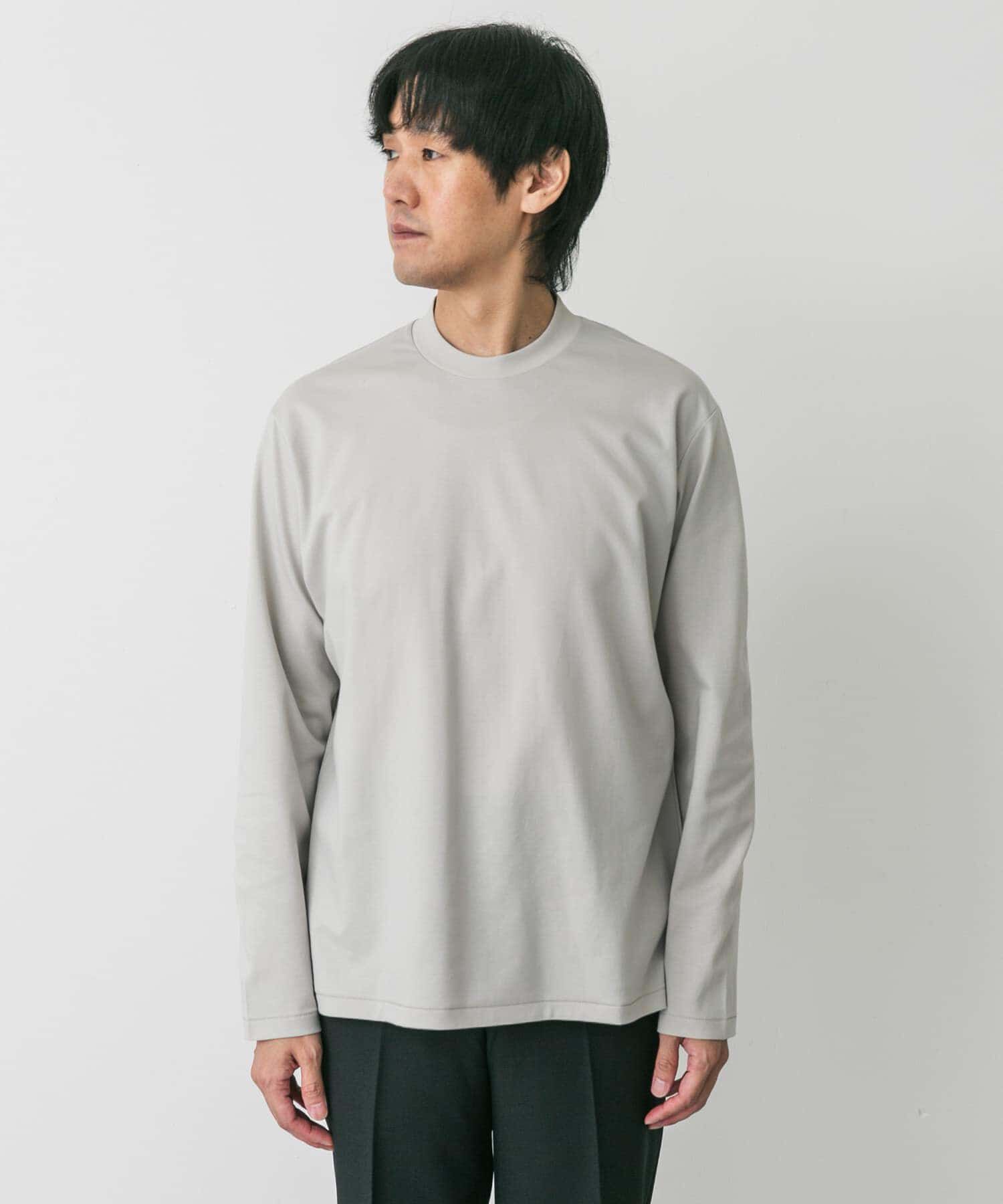 URBAN RESEARCH DOORS「LIFE STYLE TAILOR　シルケットポンチストレッチ長袖Tシャツ」|シャツ・ブラウス|