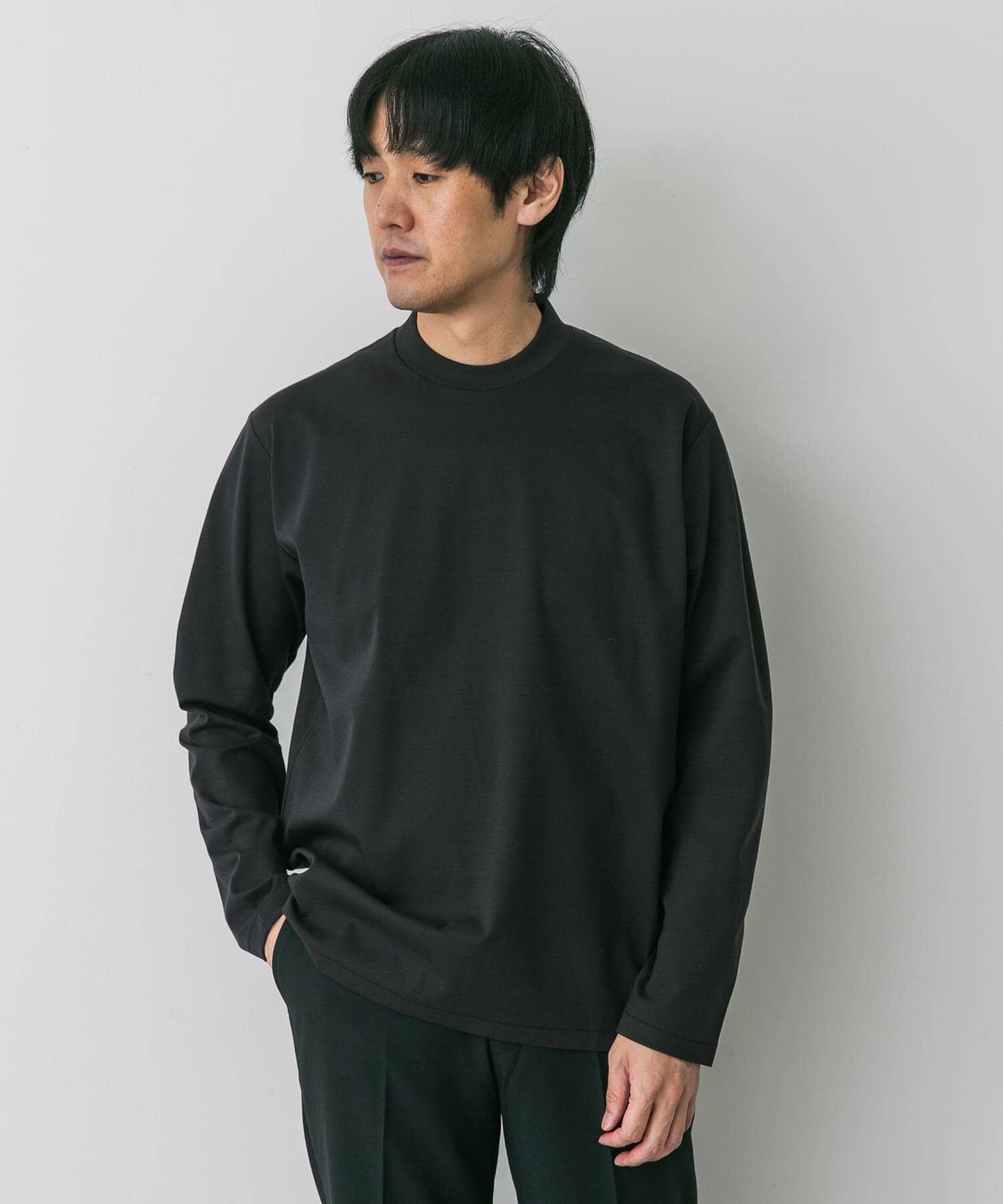 URBAN RESEARCH DOORS「LIFE STYLE TAILOR　シルケットポンチストレッチ長袖Tシャツ」|シャツ・ブラウス|
