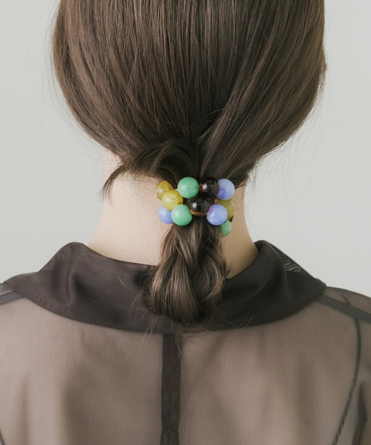 SMELLY「カラフルボールヘアゴム」|ヘアゴム・シュシュ|ブルー系その他