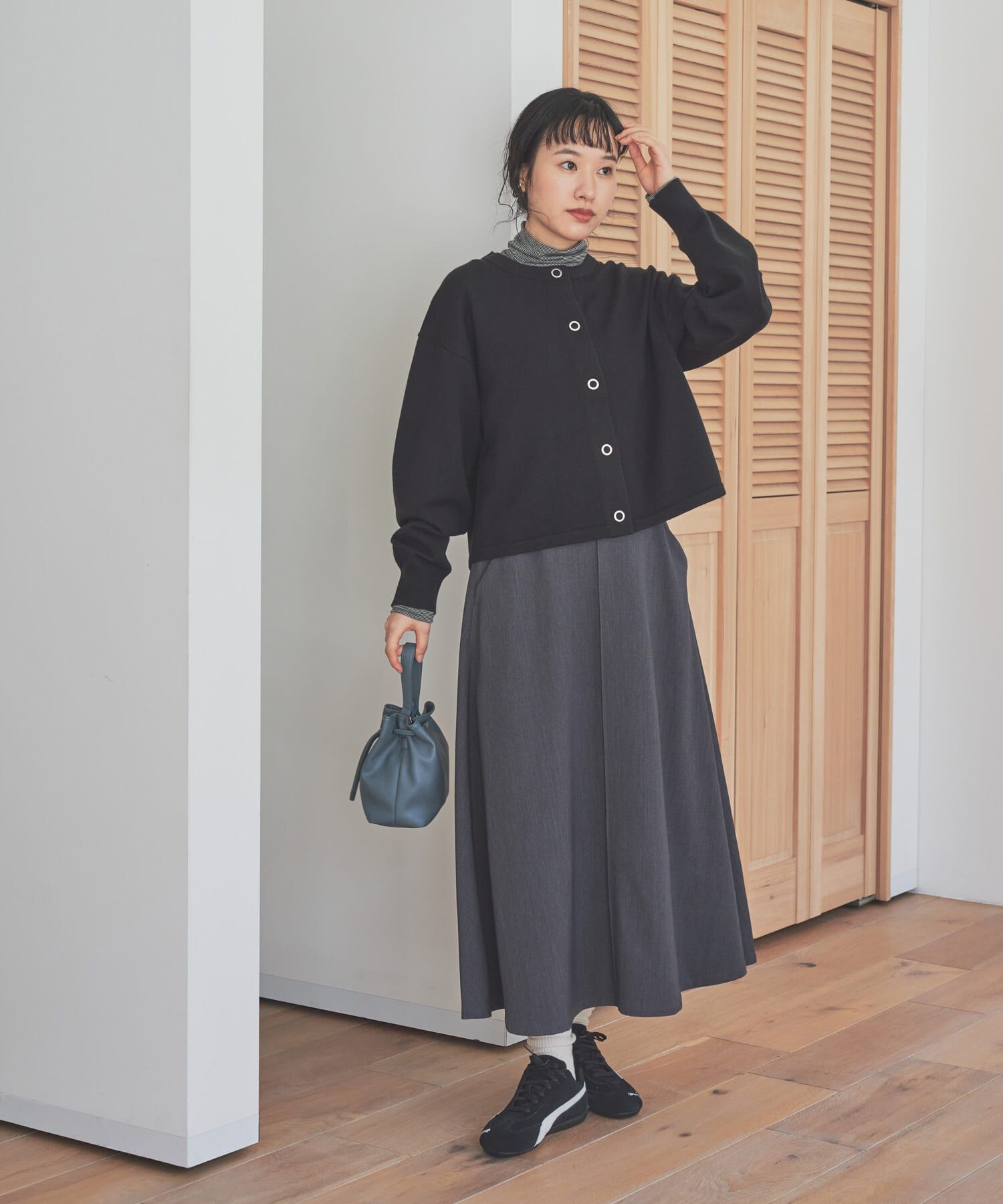 URBAN RESEARCH DOORS「『仁村紗和さん着用』『UR TECH』完声フレアスカート」|スカート|