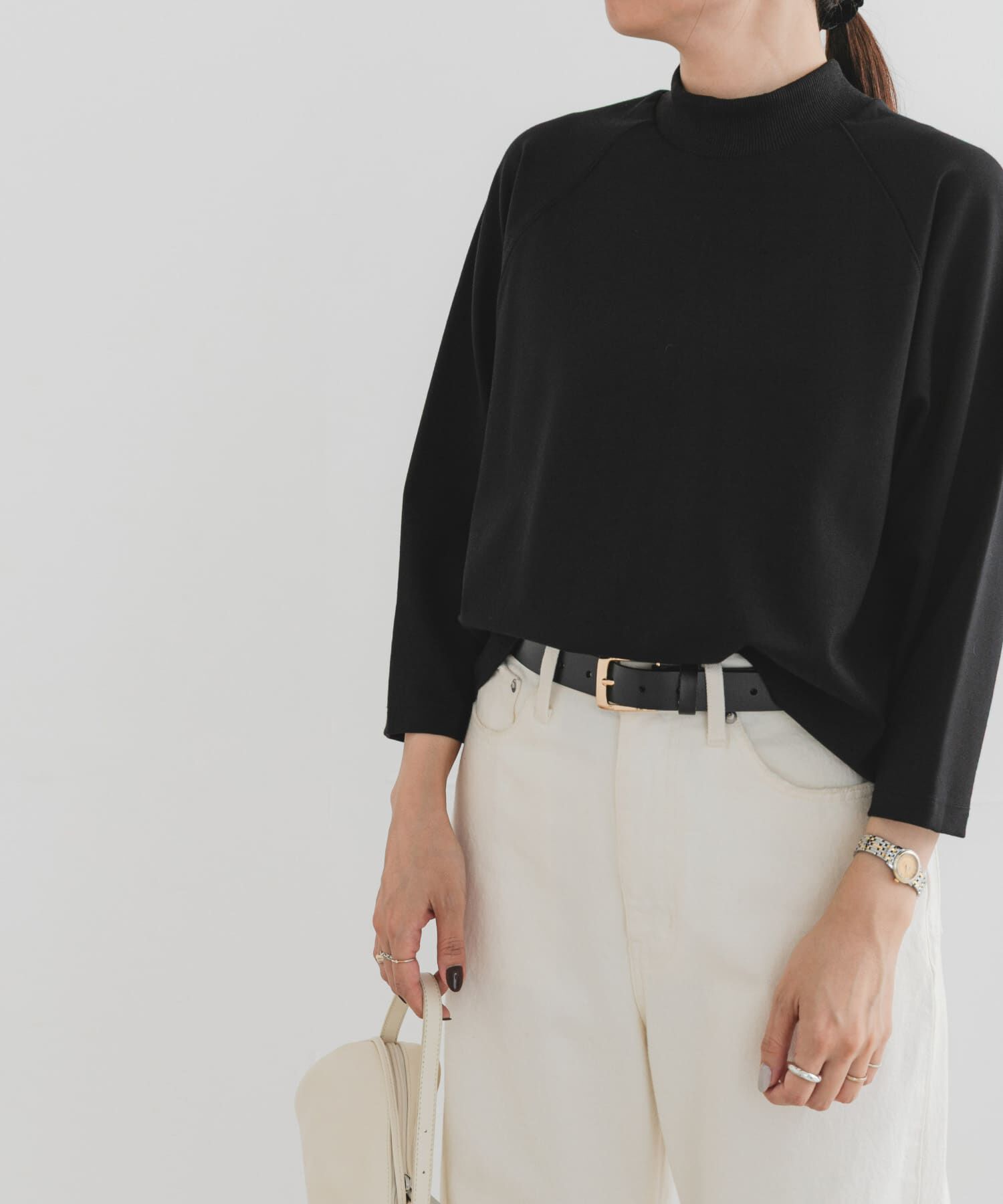 URBAN RESEARCH ROSSO「F by ROSSO　モックネックポンチプルオーバー」|Tシャツ・カットソー|