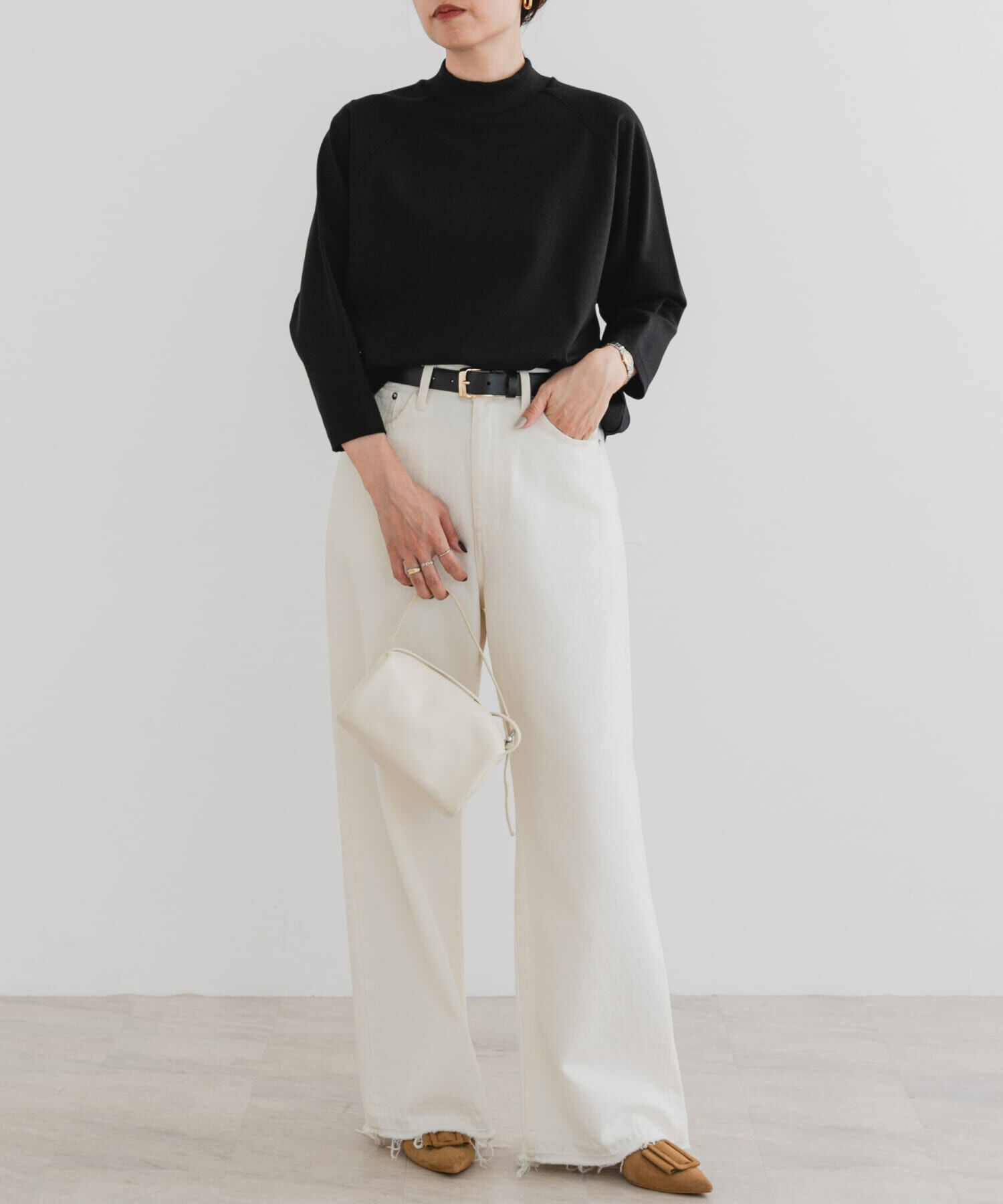 URBAN RESEARCH ROSSO「F by ROSSO　モックネックポンチプルオーバー」|Tシャツ・カットソー|