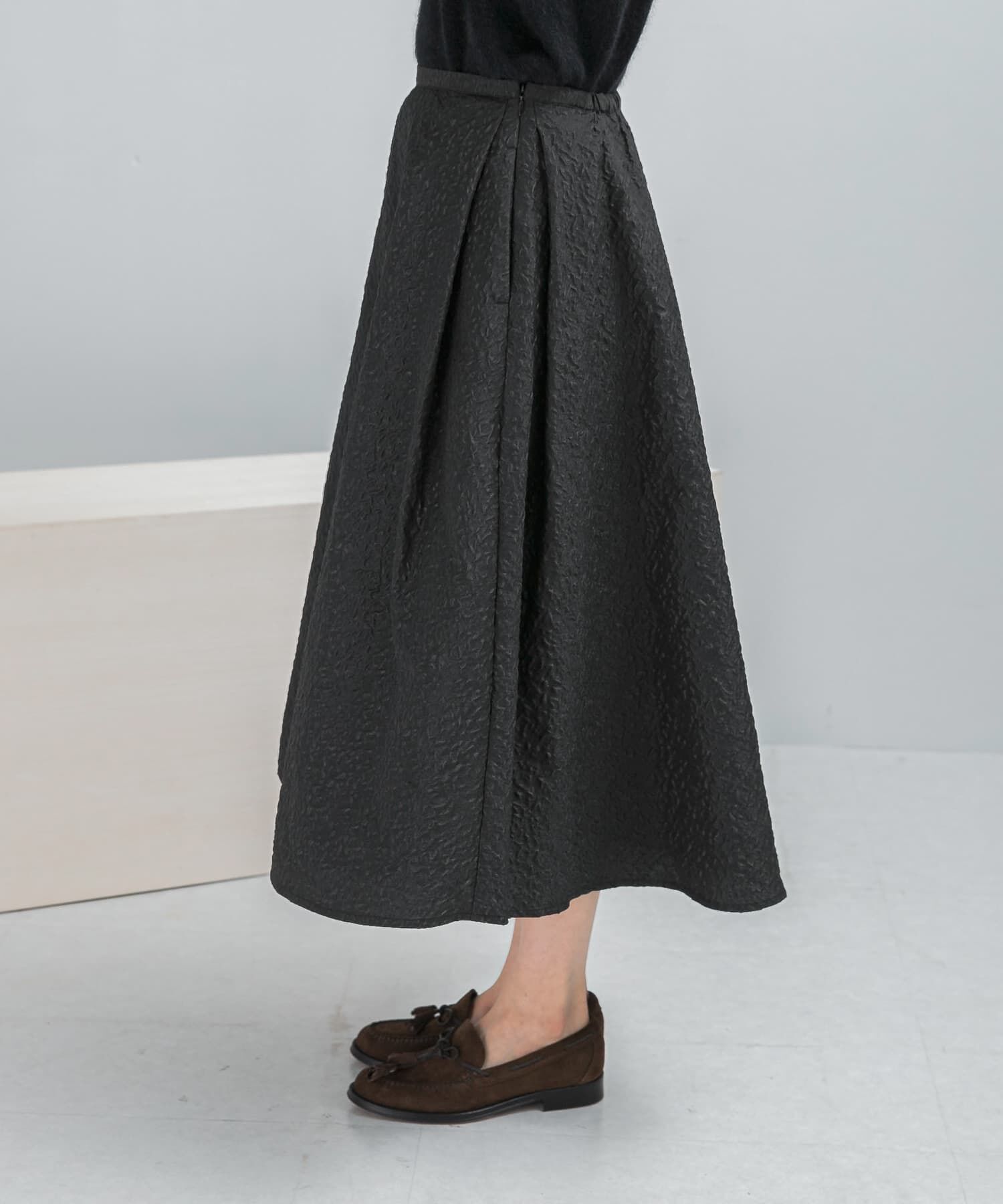 URBAN RESEARCH ROSSO「ジャガードサイドタックフレアスカート」|スカート|