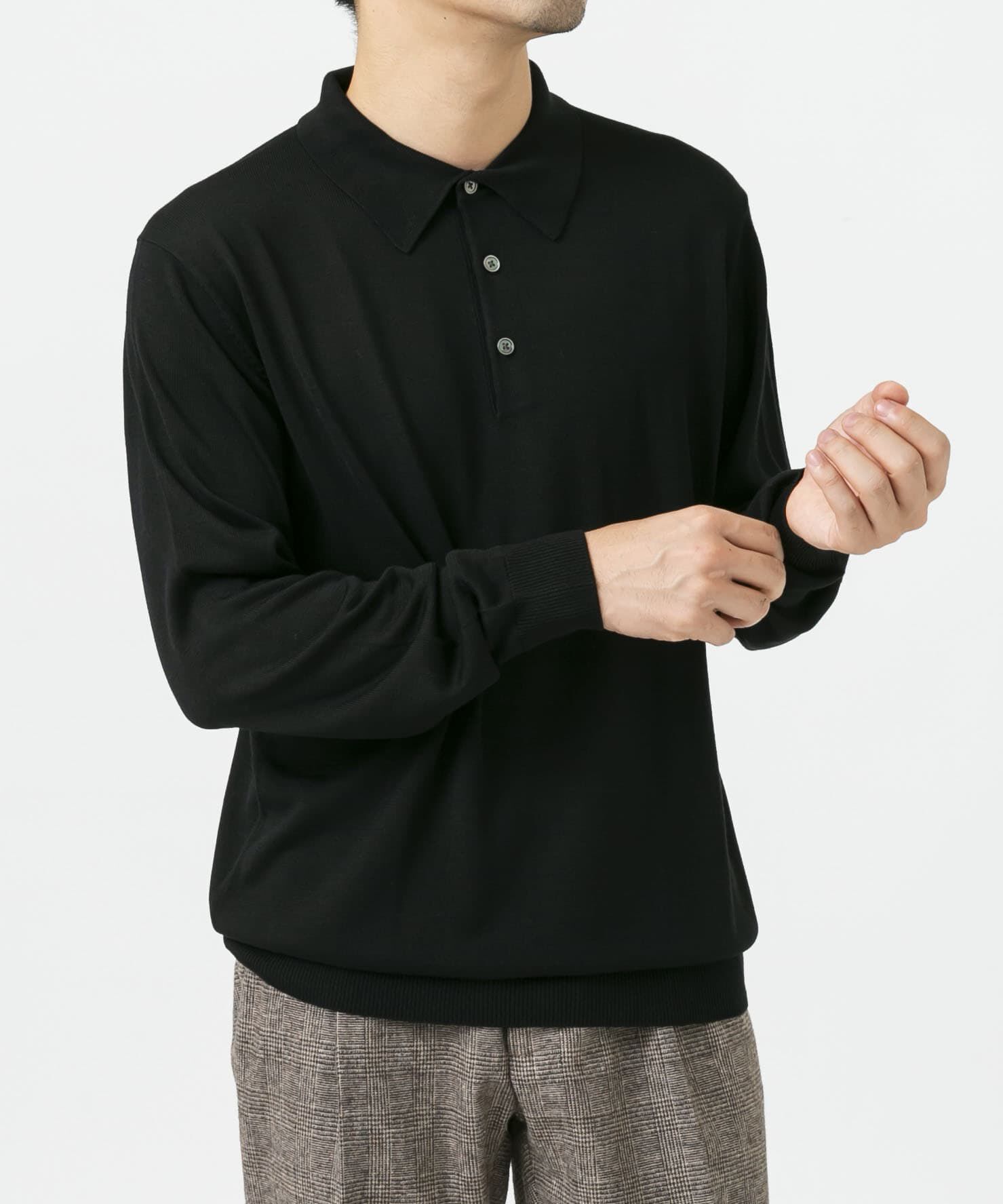 URBAN RESEARCH ROSSO「『XLサイズあり』『UR TECH』ハイゲージニットポロシャツ」|ニット・セーター|