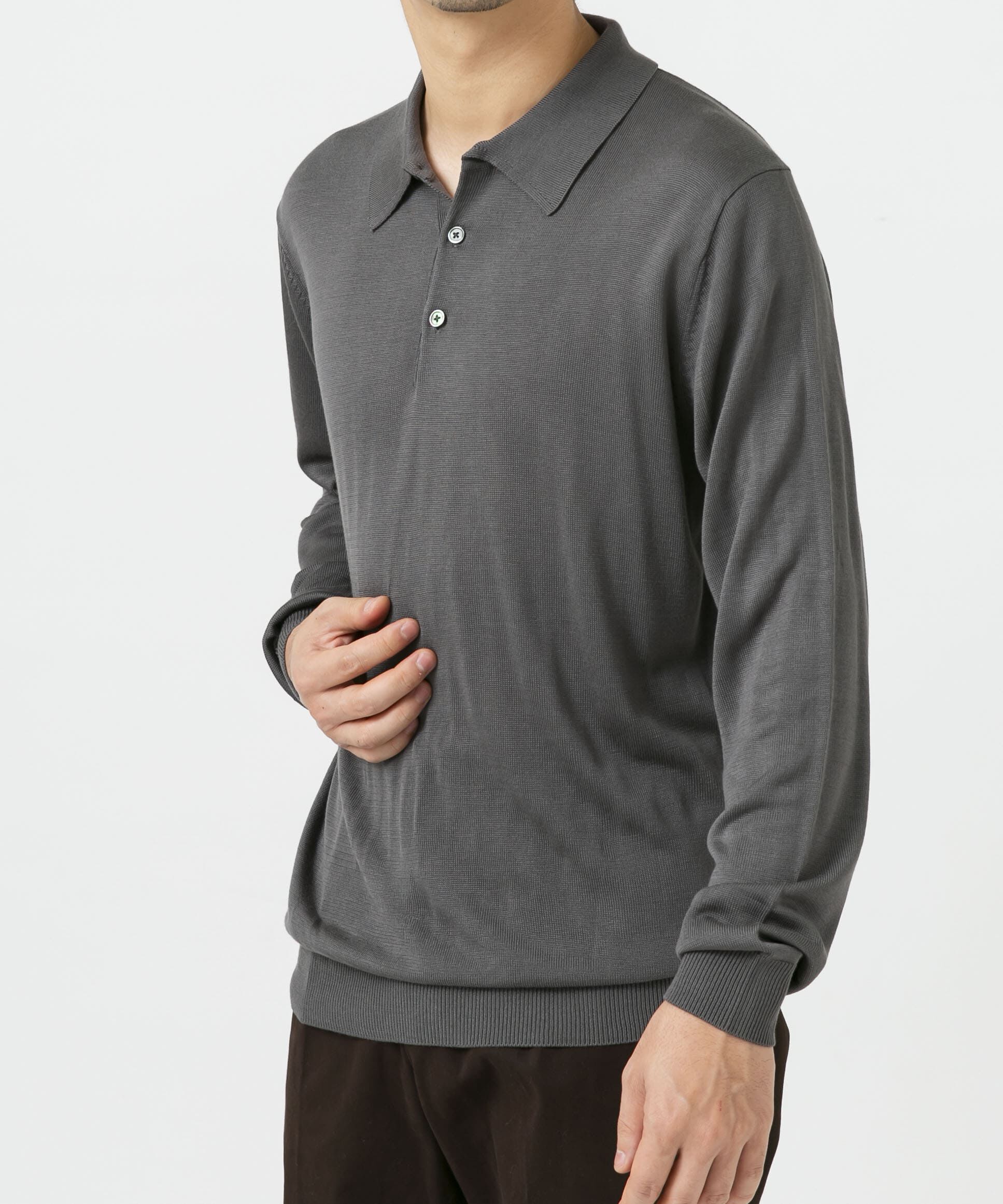 URBAN RESEARCH ROSSO「『XLサイズあり』『UR TECH』ハイゲージニットポロシャツ」|ニット・セーター|