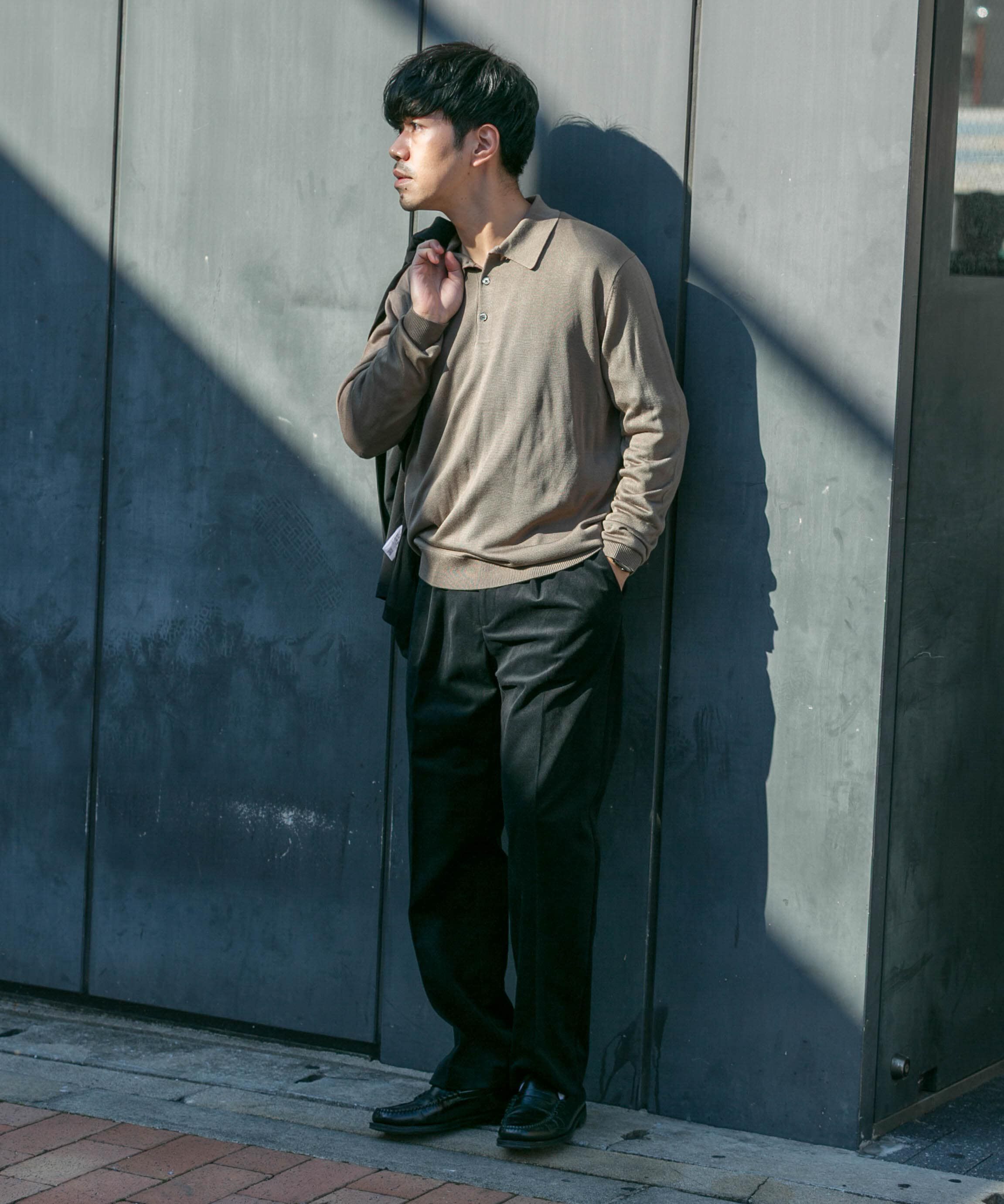 URBAN RESEARCH ROSSO「『XLサイズあり』『UR TECH』ハイゲージニットポロシャツ」|ニット・セーター|