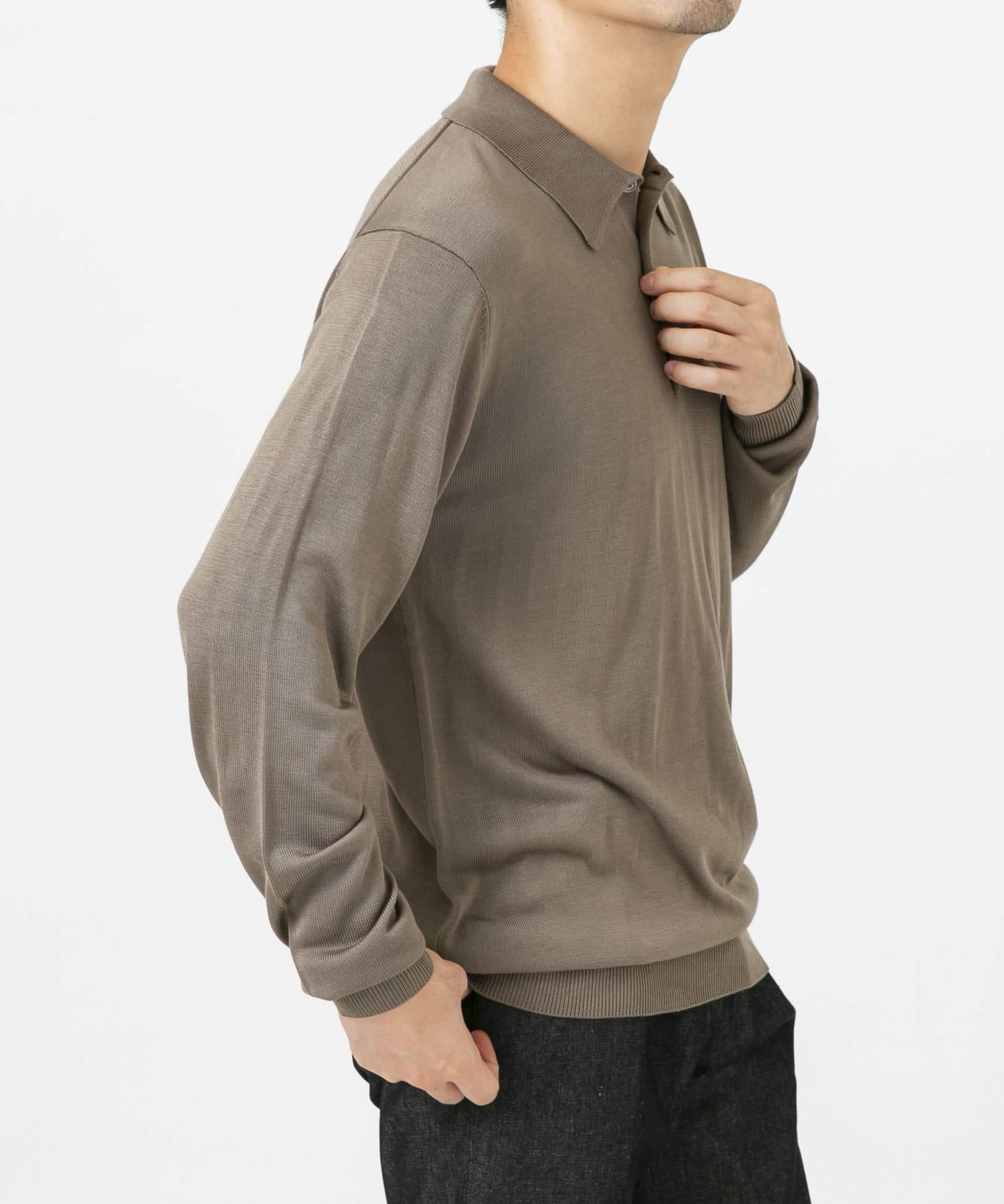 URBAN RESEARCH ROSSO「『XLサイズあり』『UR TECH』ハイゲージニットポロシャツ」|ニット・セーター|