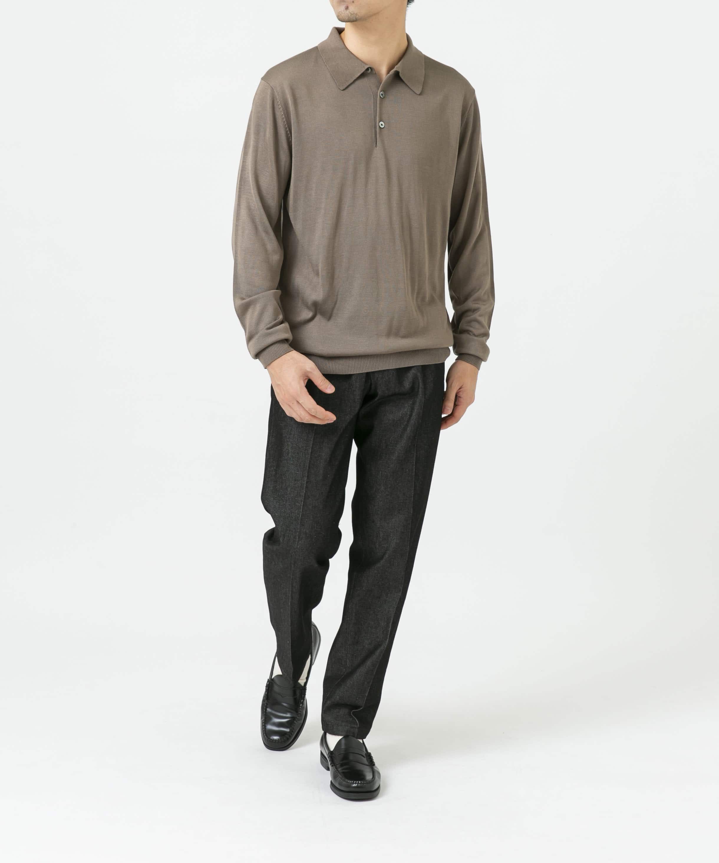 URBAN RESEARCH ROSSO「『XLサイズあり』『UR TECH』ハイゲージニットポロシャツ」|ニット・セーター|