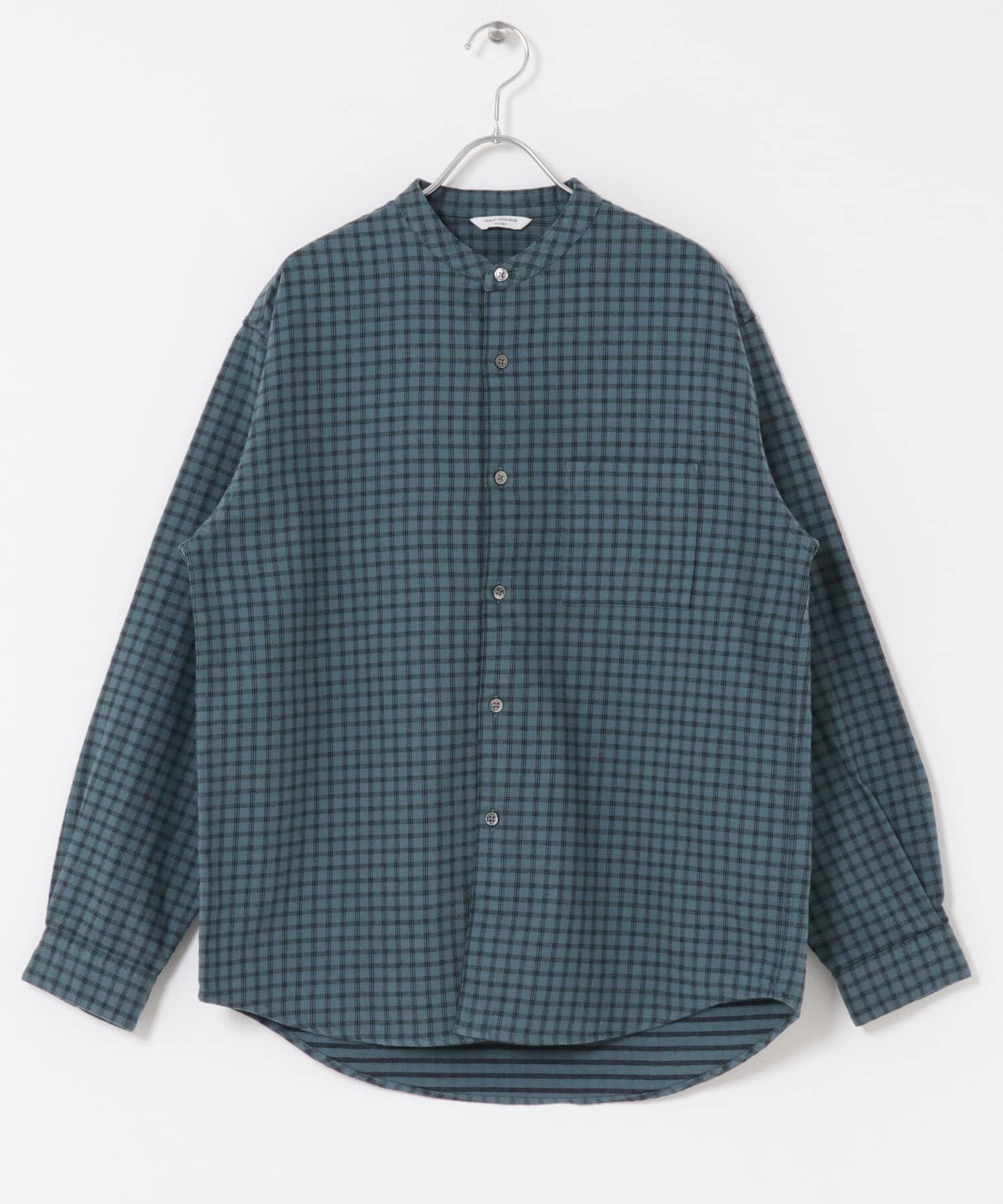 URBAN RESEARCH DOORS「両面起毛ネルバンドカラーシャツ」|シャツ・ブラウス|