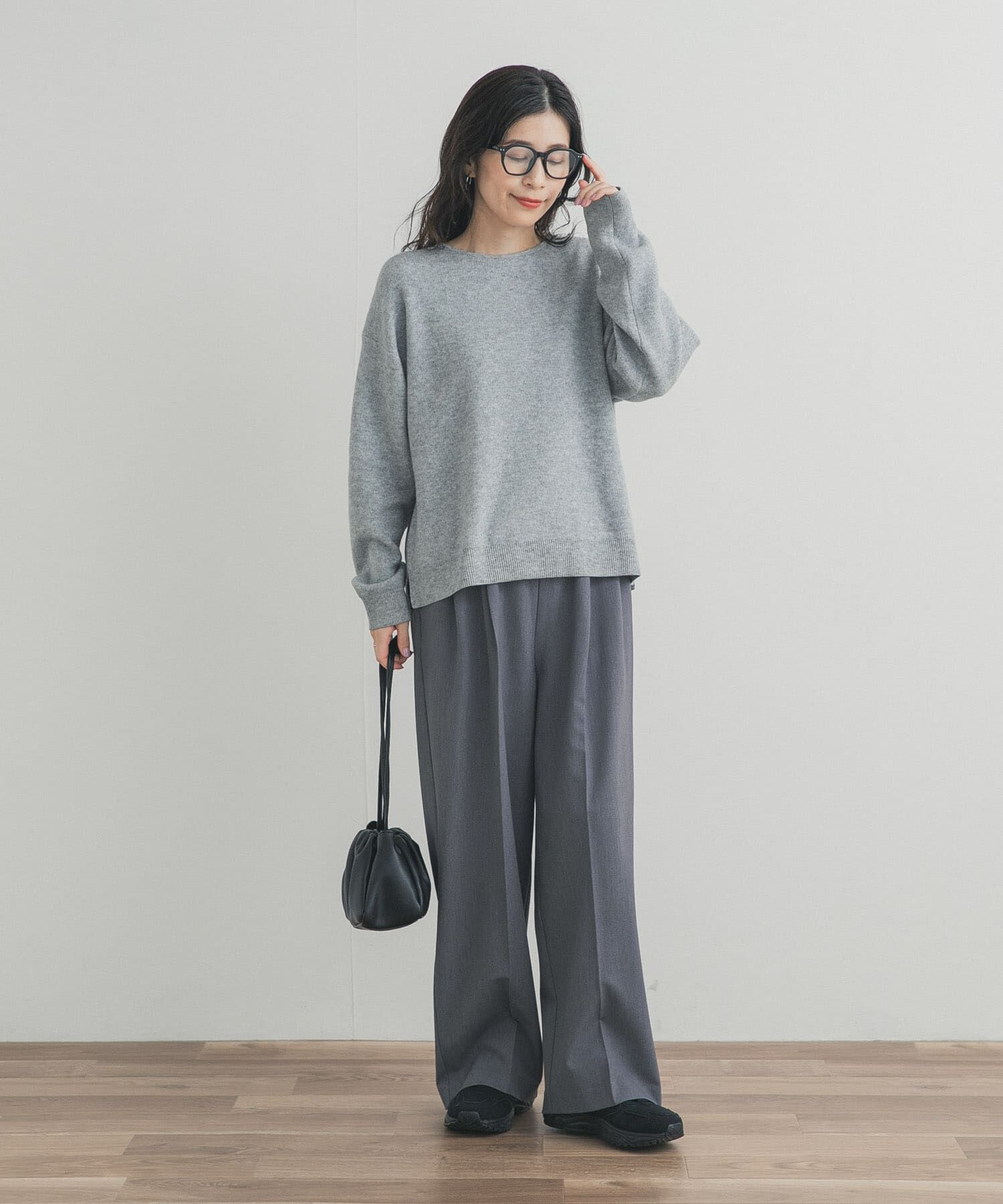 URBAN RESEARCH DOORS「ボートネックスムースプルオーバー」|ニット・セーター|