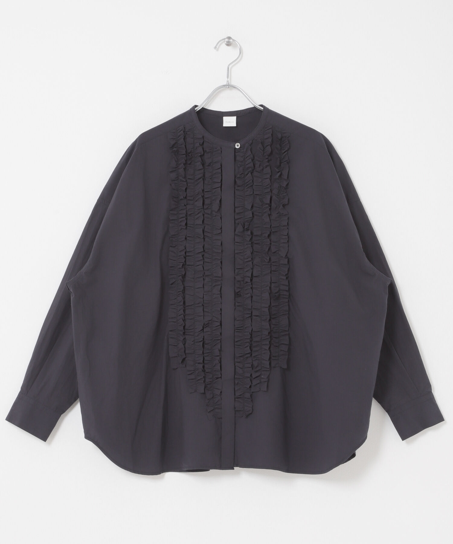 かぐれ「コットンフリルワイドシャツ」|シャツ・ブラウス|