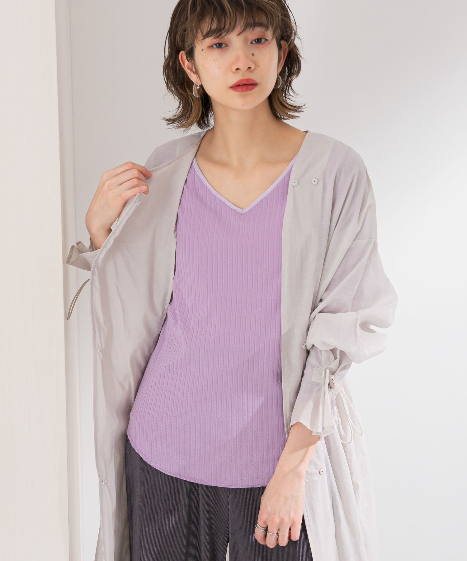  「2WAYテレコプルオーバー」|Tシャツ・カットソー|