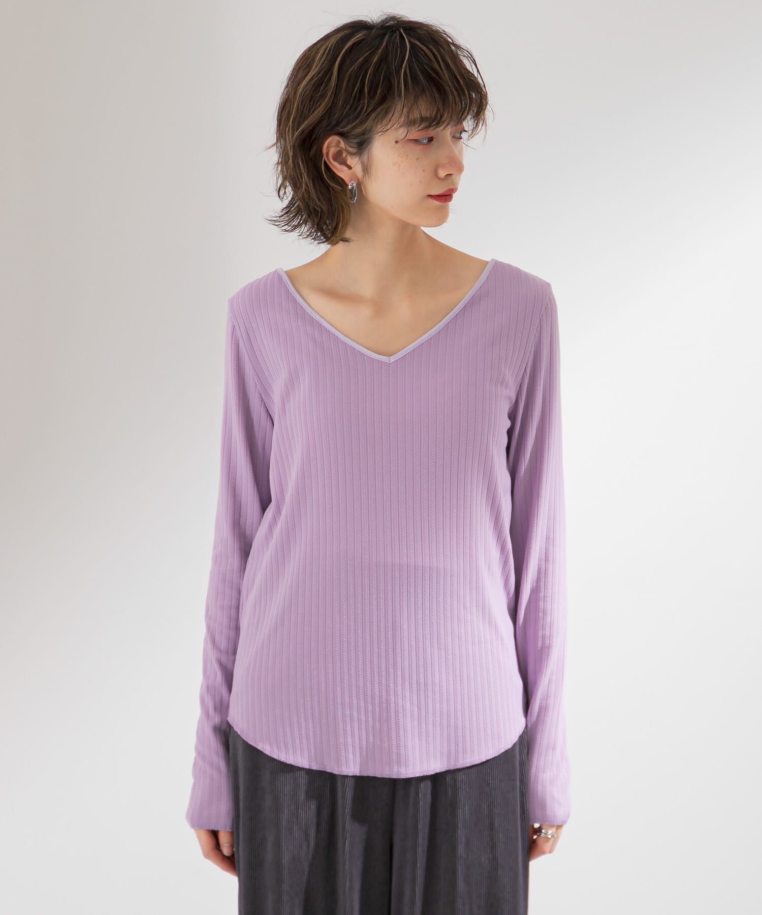  「2WAYテレコプルオーバー」|Tシャツ・カットソー|