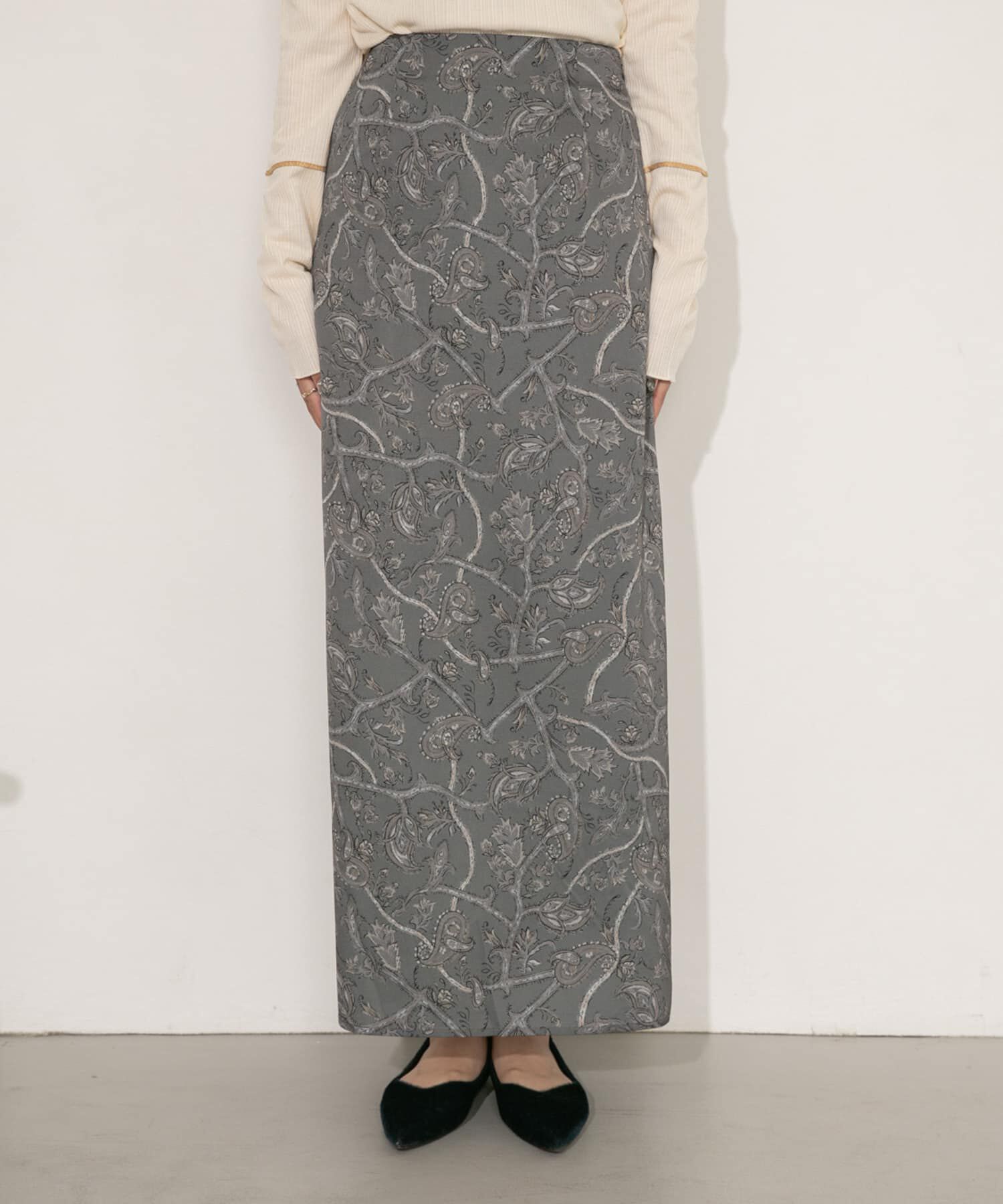  「Aラインロングスカート」|スカート|