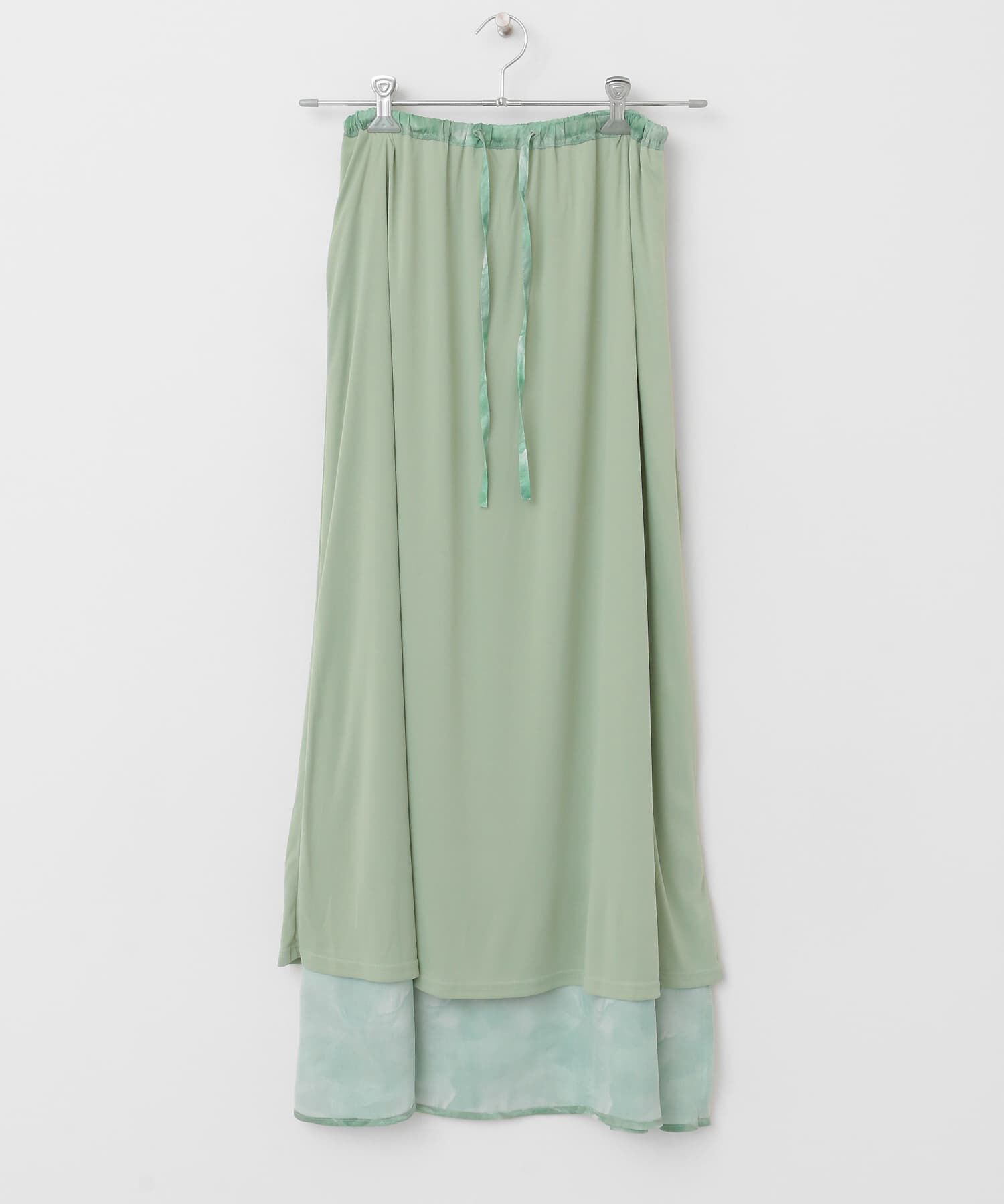  「ニュアンスプリントマキシスカート」|スカート|