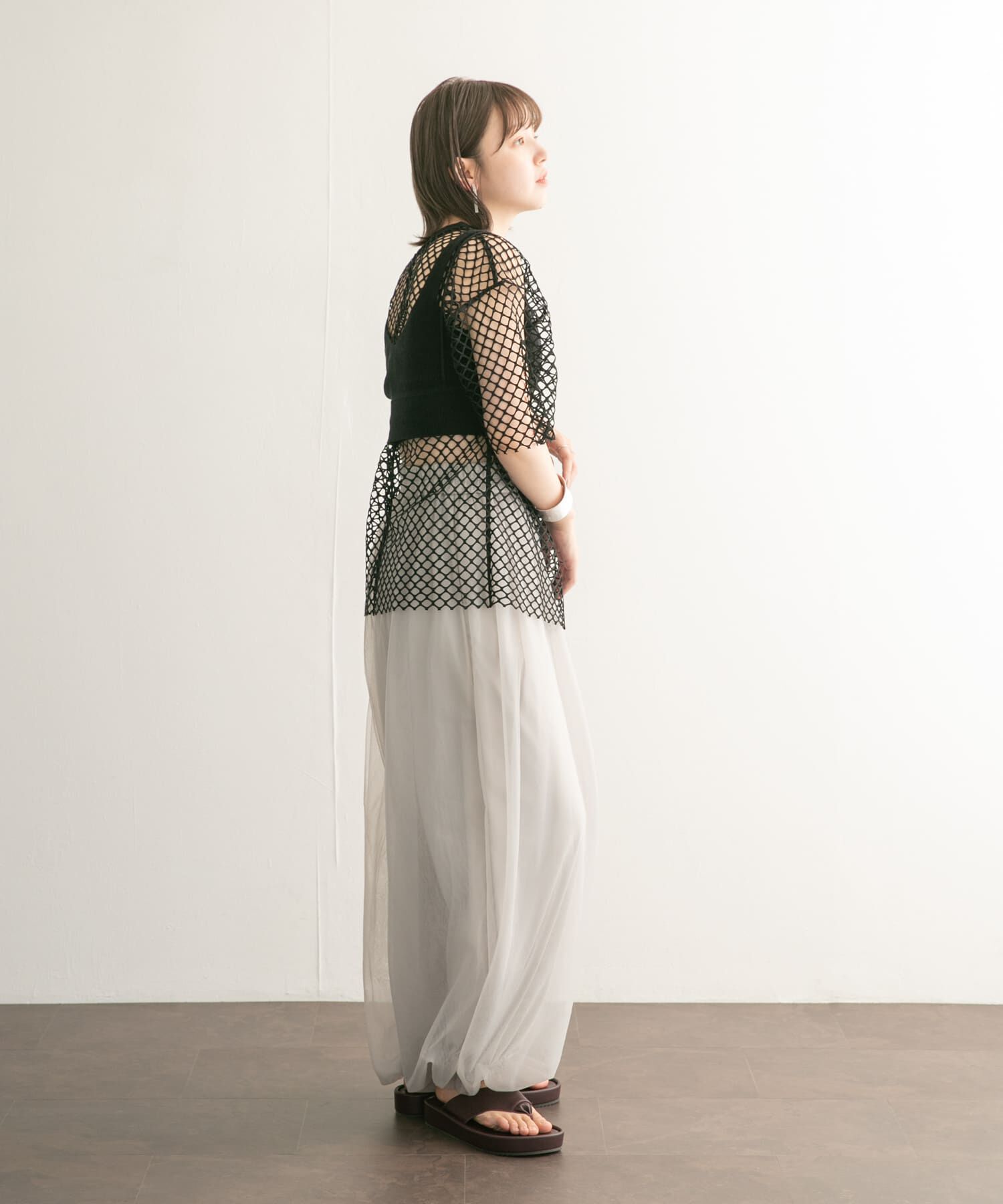  「レイヤードライクニットビスチェ」|ニット・セーター|