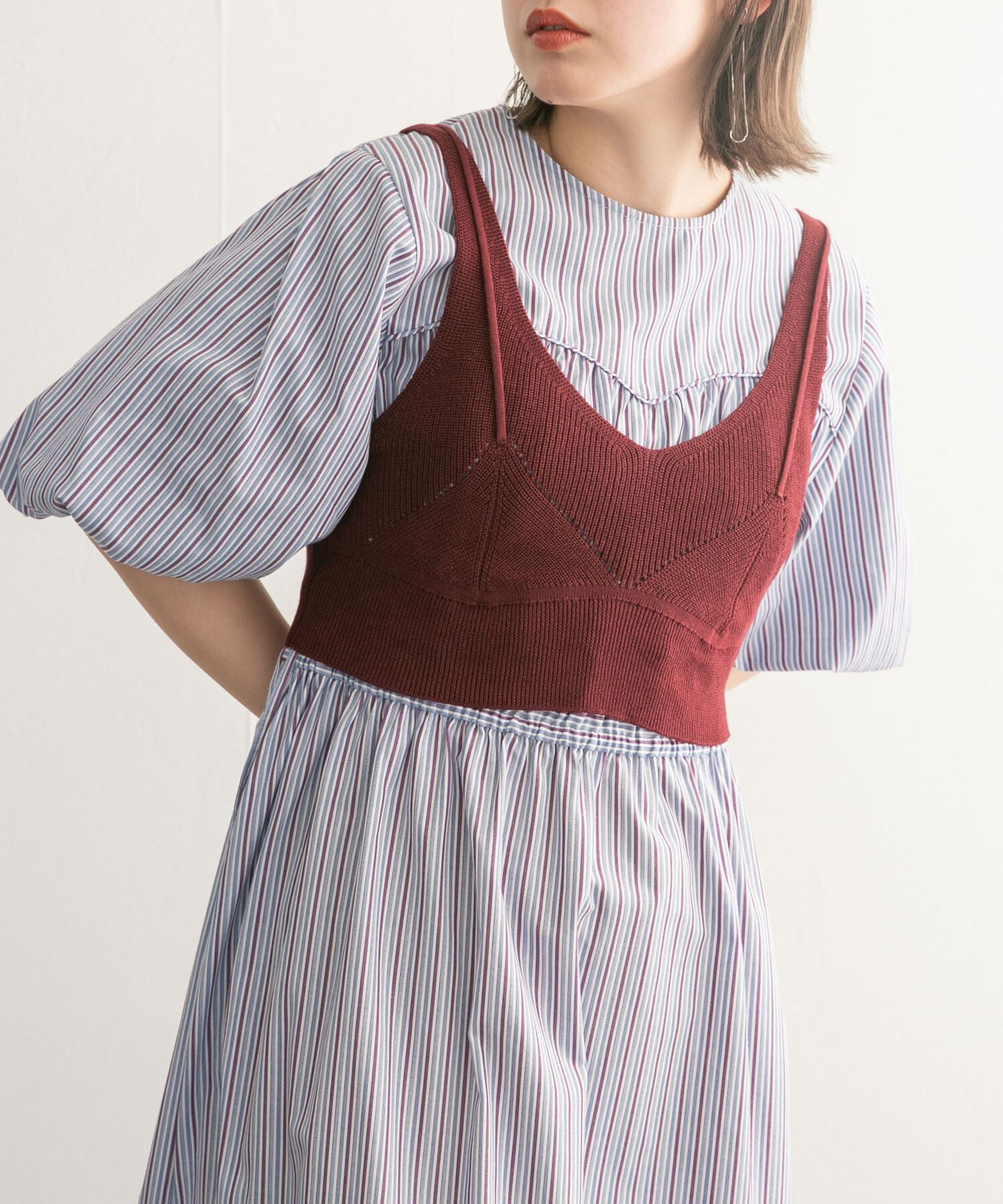  「レイヤードライクニットビスチェ」|ニット・セーター|