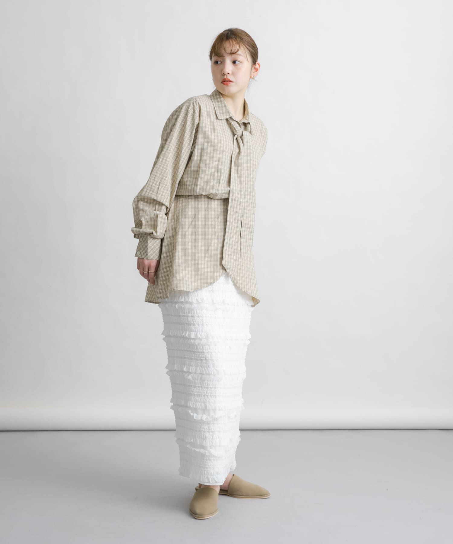  「ウエストマークチェックシャツ」|シャツ・ブラウス|