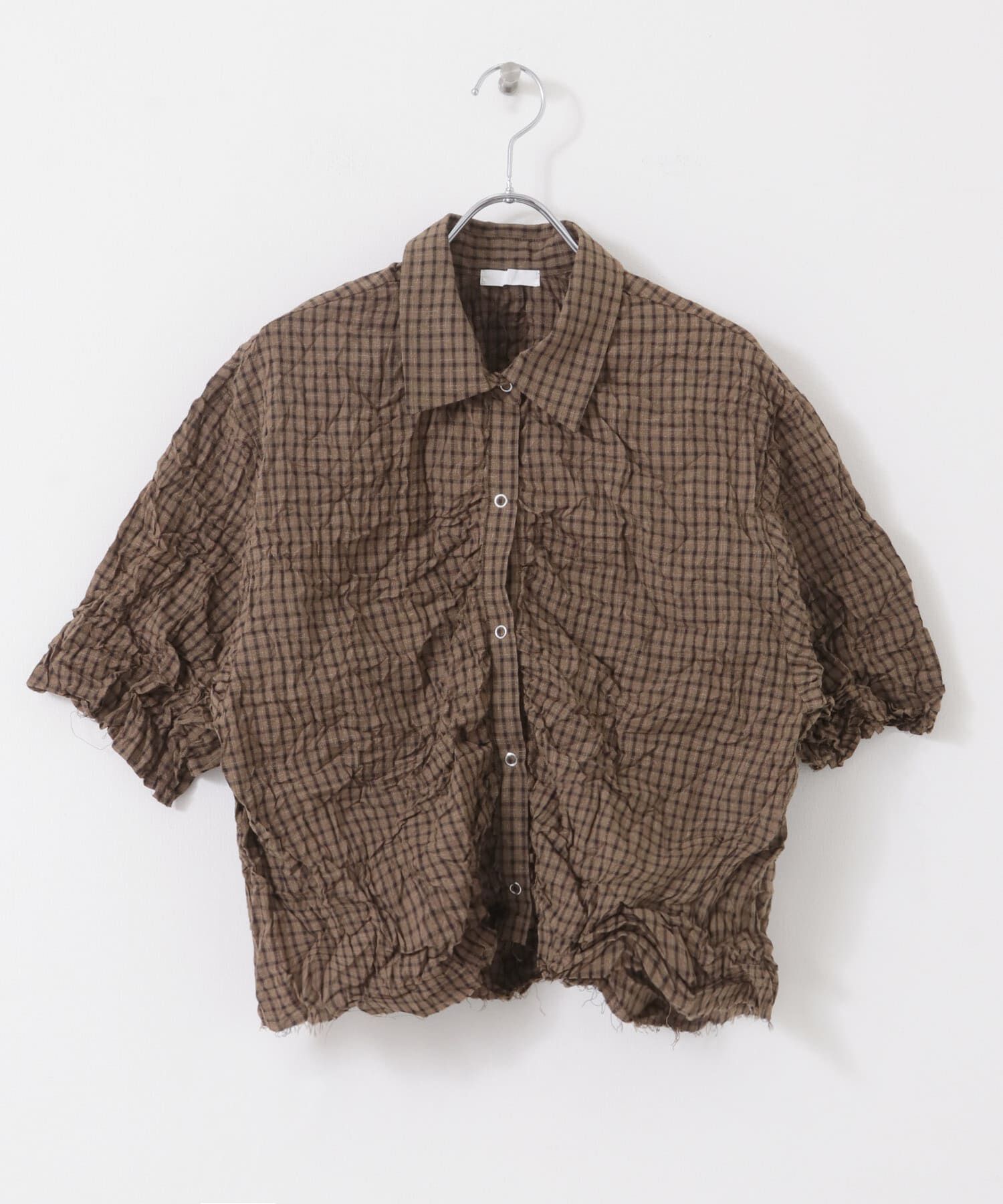  「ワッシャーチェックシャツ」|シャツ・ブラウス|