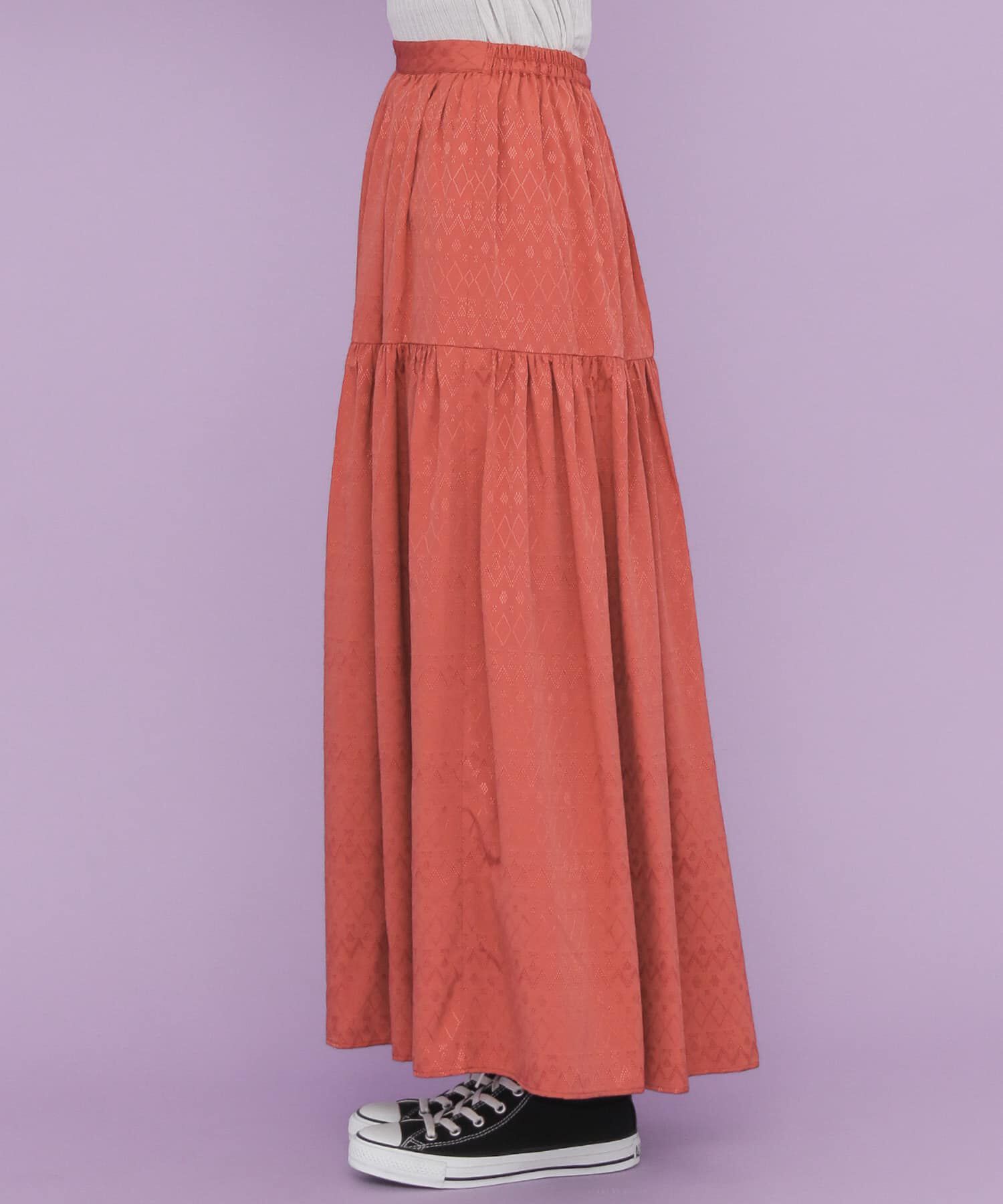  「ジャガードマキシスカート&there4;」|スカート|