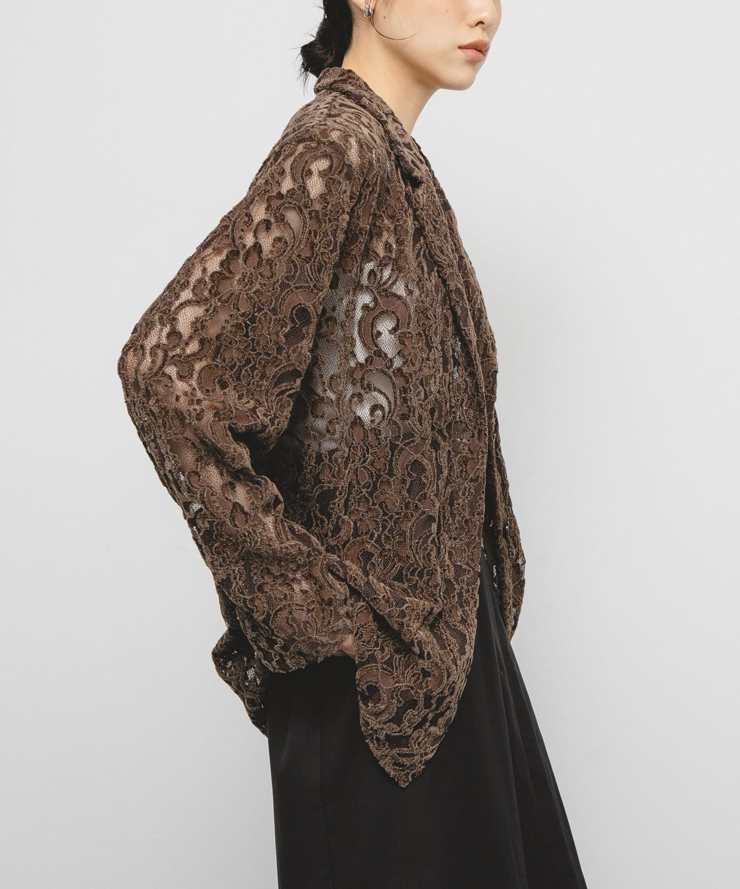  「モールレーステーラードジャケット」|その他|ブラウン