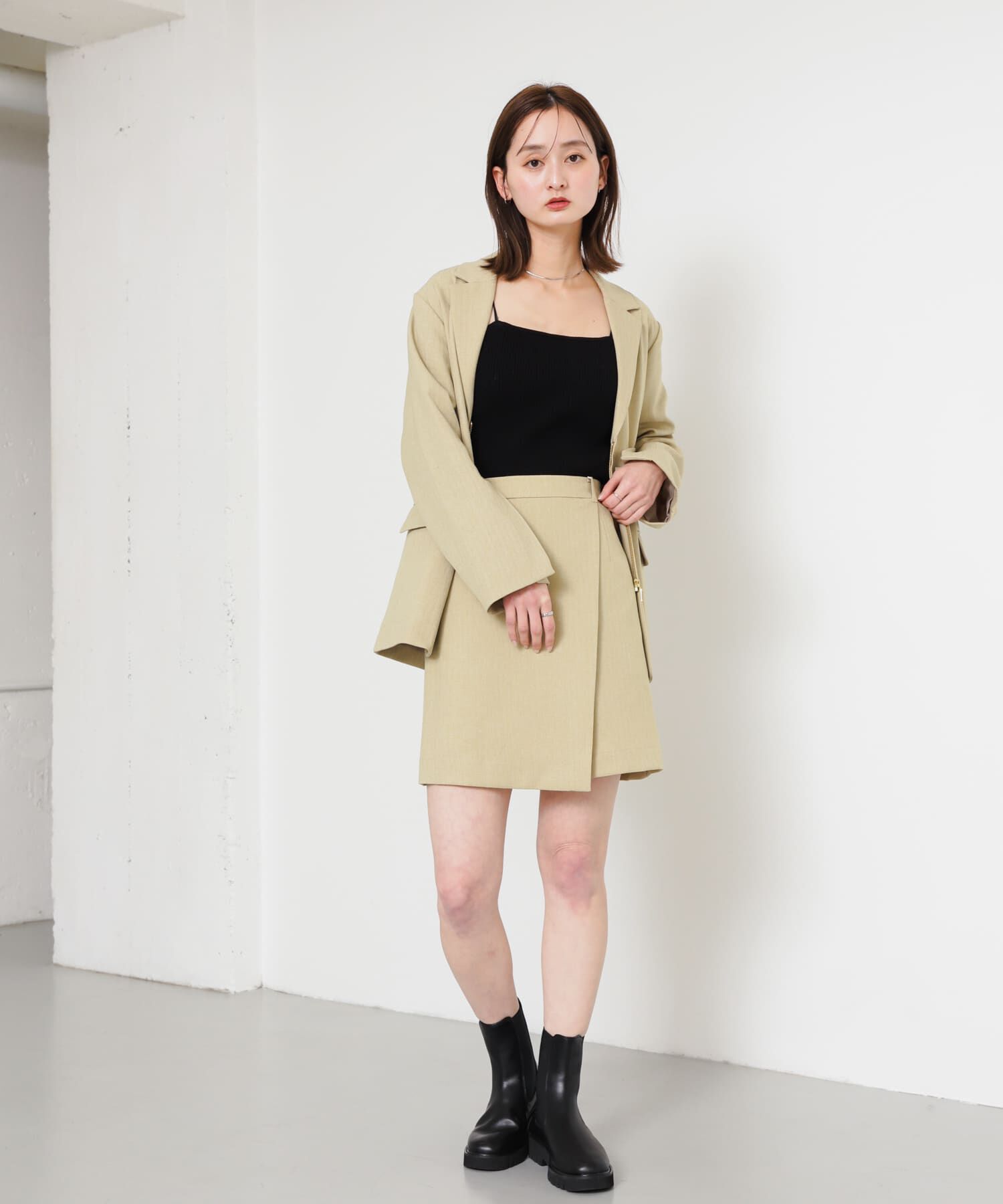 SENSE OF PLACE by URBAN RESEARCH「ラップミニスカート」|スカート|