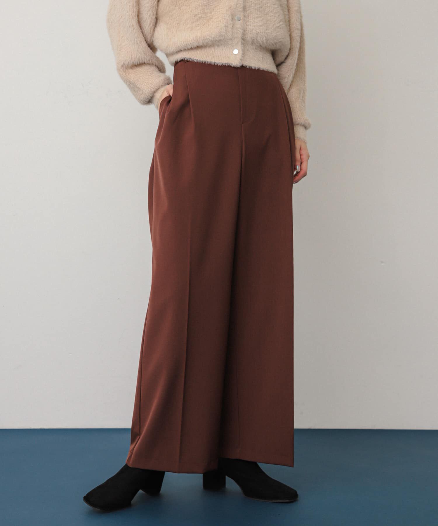 SENSE OF PLACE by URBAN RESEARCH「『一部WEB限定カラー』『TALLサイズ/WEB限定』ワイドイージーパンツ」|その他|ブラウン