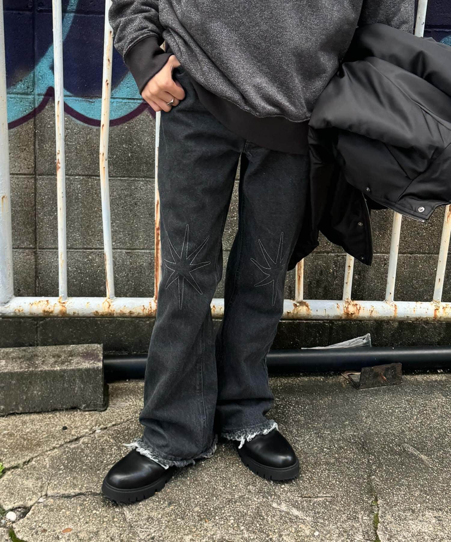 SENSE OF PLACE by URBAN RESEARCH「『別注』SHUHEI KOKI&times;SENSE OF PLACE　フレアデニム」|デニム|