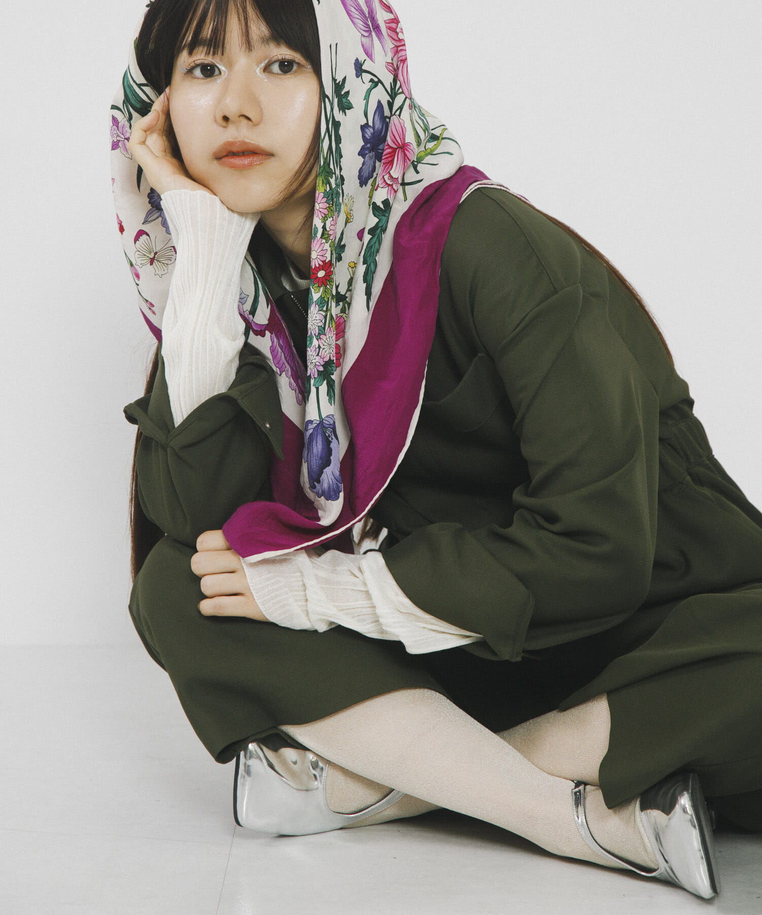 SENSE OF PLACE by URBAN RESEARCH「『別注』さらさ&times;SENSE OF PLACE　ソフトツイルジャンプスーツ」|スカート|