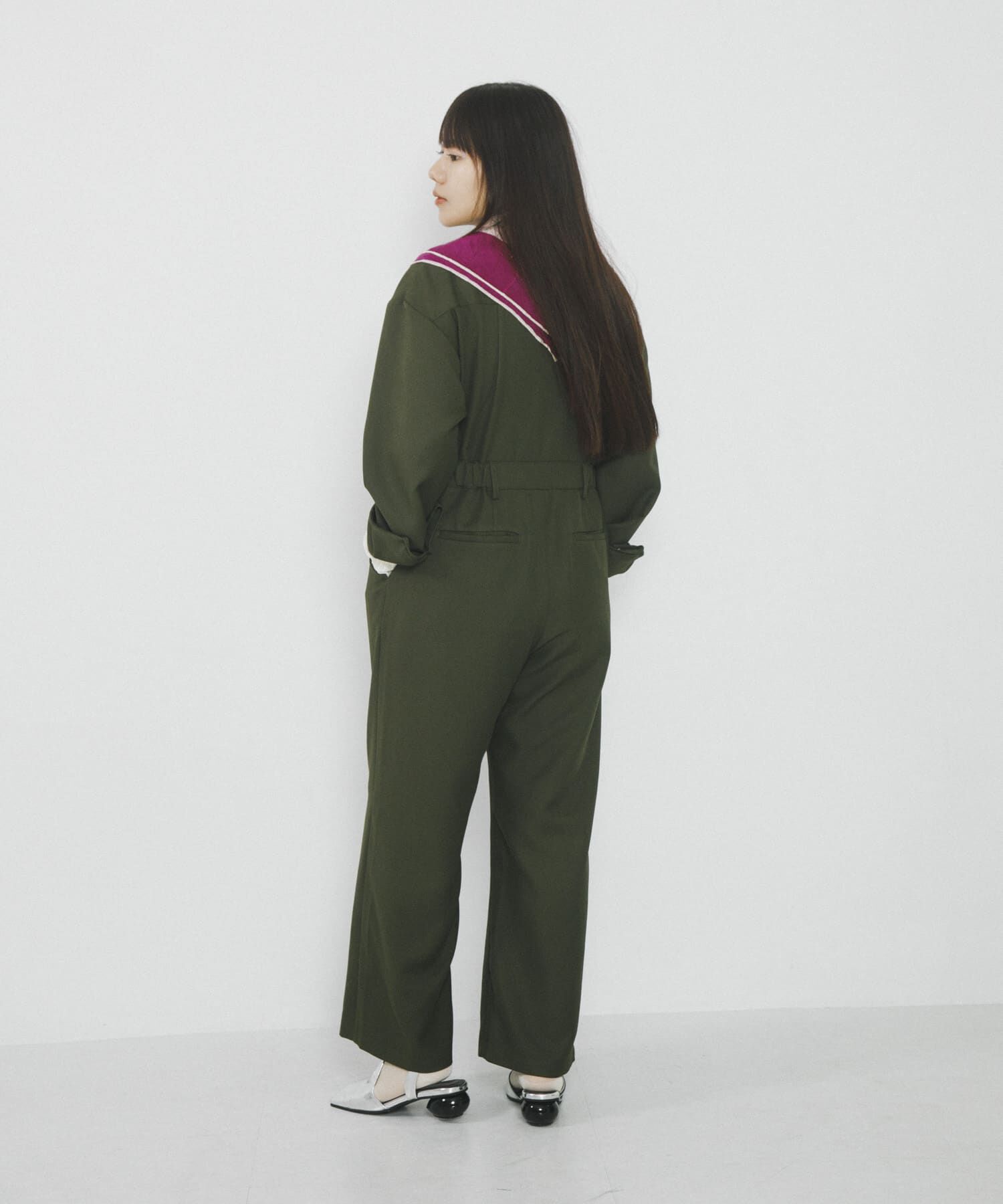 SENSE OF PLACE by URBAN RESEARCH「『別注』さらさ&times;SENSE OF PLACE　ソフトツイルジャンプスーツ」|スカート|