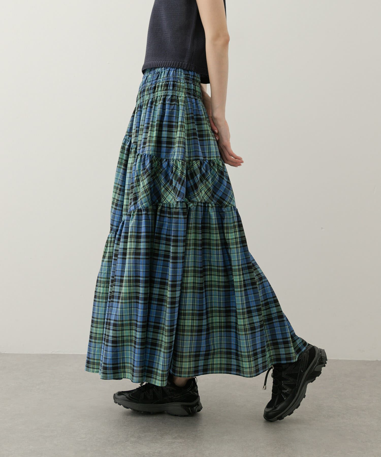 SENSE OF PLACE by URBAN RESEARCH「チェックボリュームスカート」|スカート|