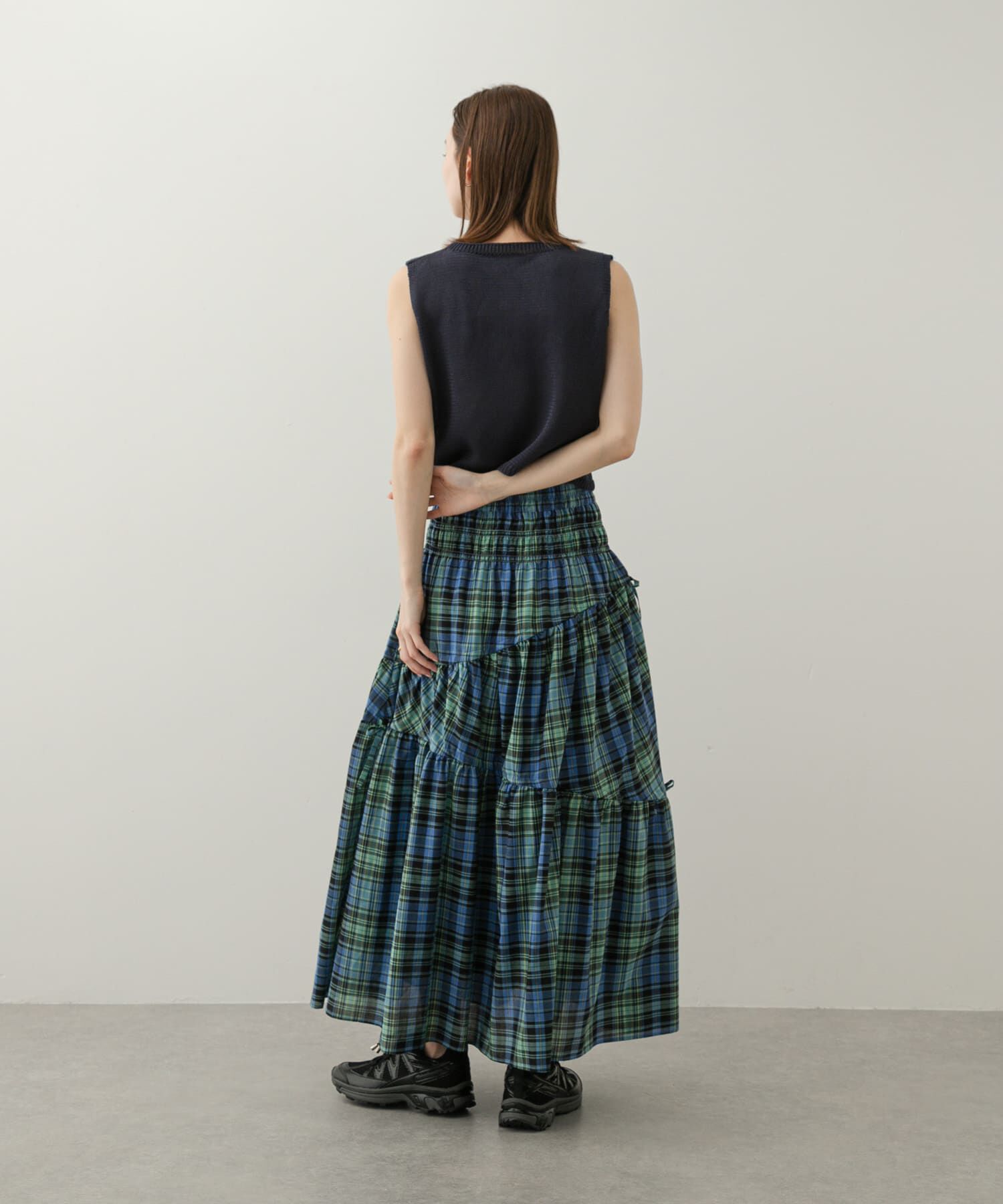 SENSE OF PLACE by URBAN RESEARCH「チェックボリュームスカート」|スカート|